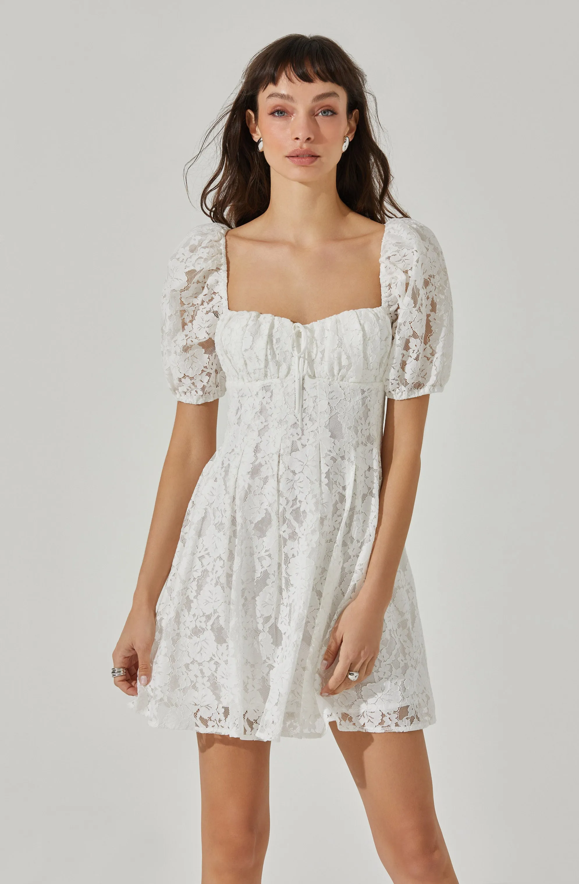 Floral Lace Mini Dress sold by Astr product image thumbnail 4