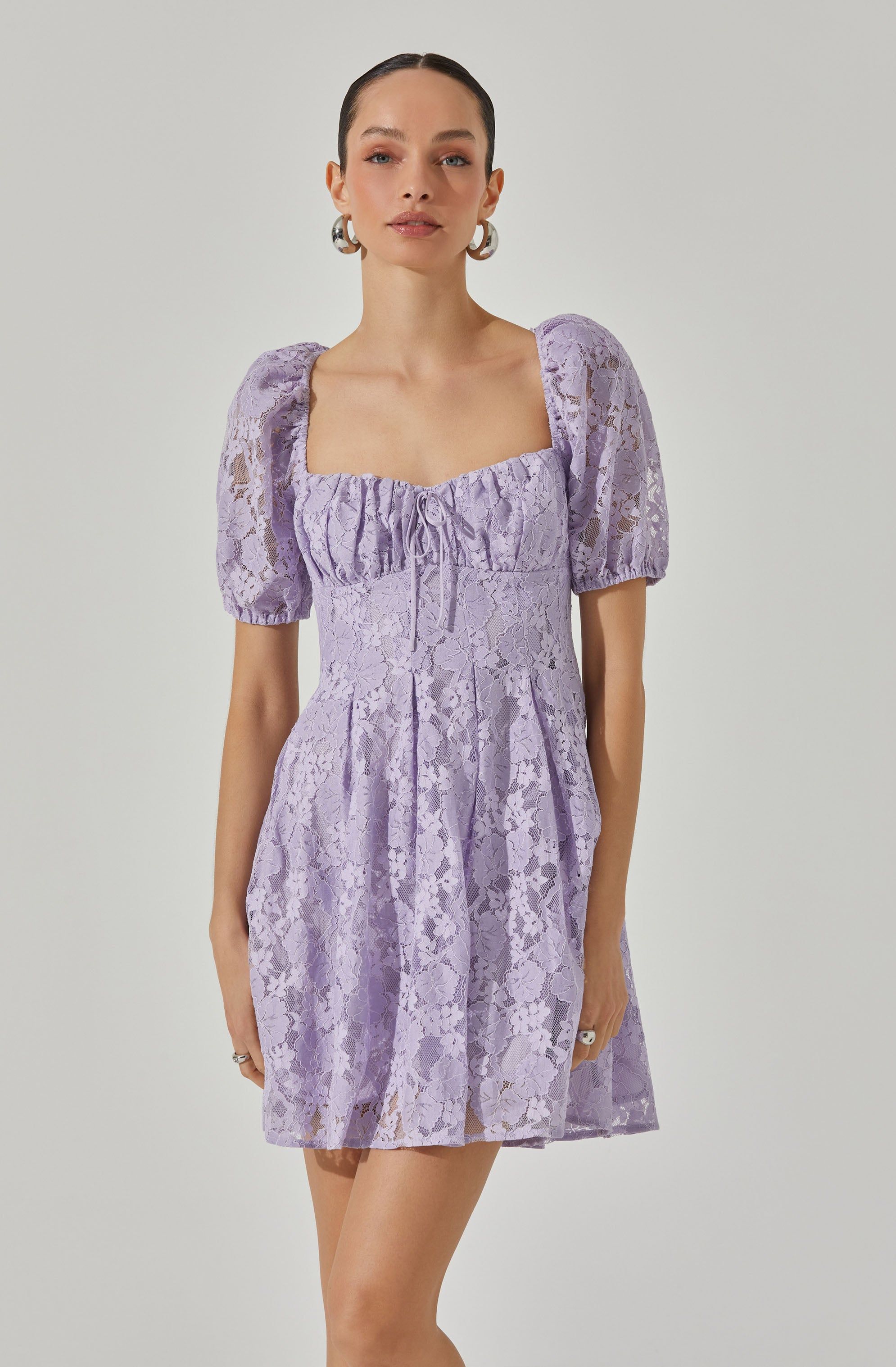 Floral lace mini dress sold by Astr product image thumbnail 2