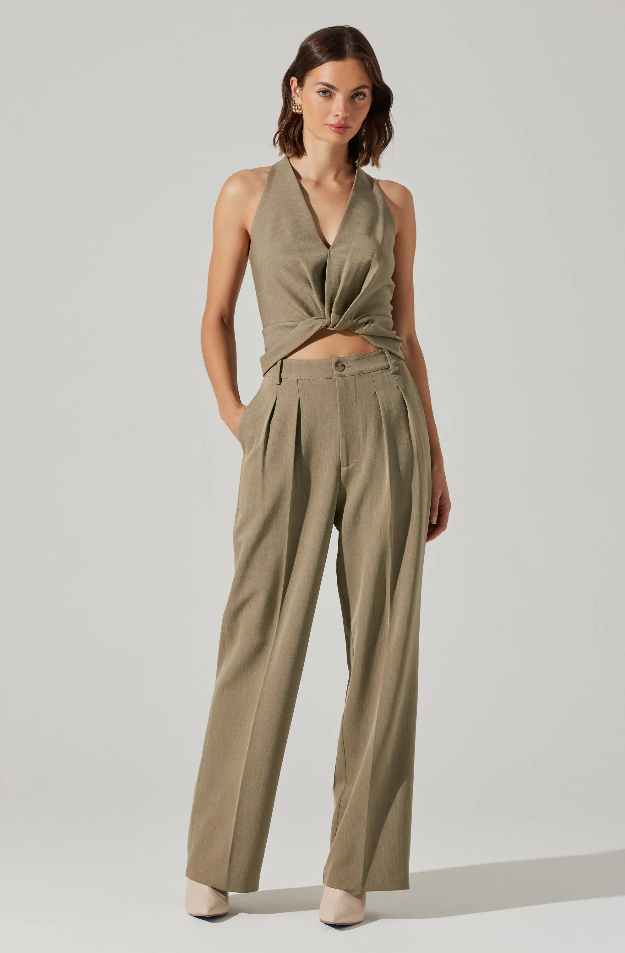 Faria High Waisted Trouser Pants sold by Astr