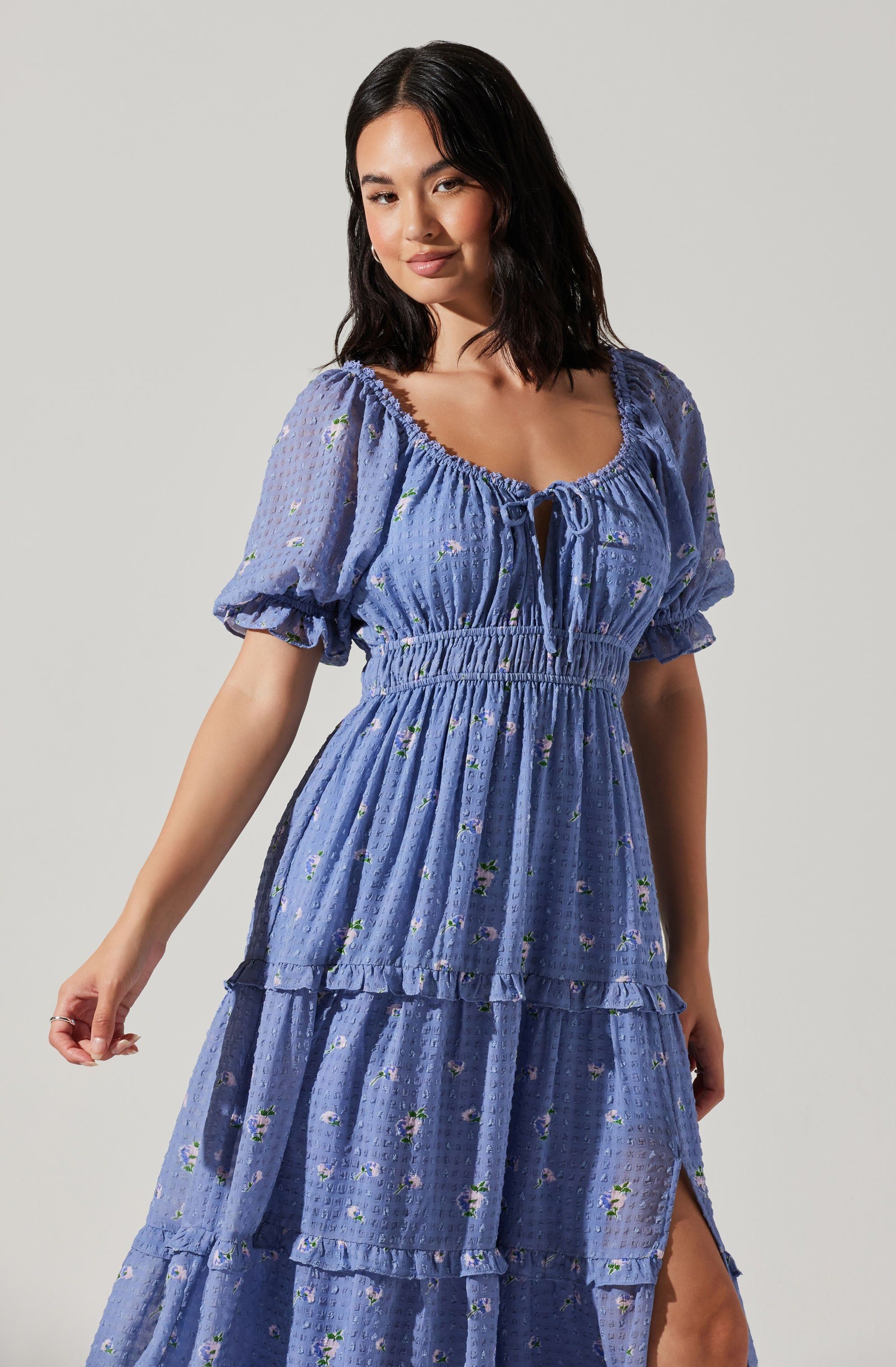 Kimmae Puff Sleeve Milkmaid Maxi Dress sold by Astr product image thumbnail 2