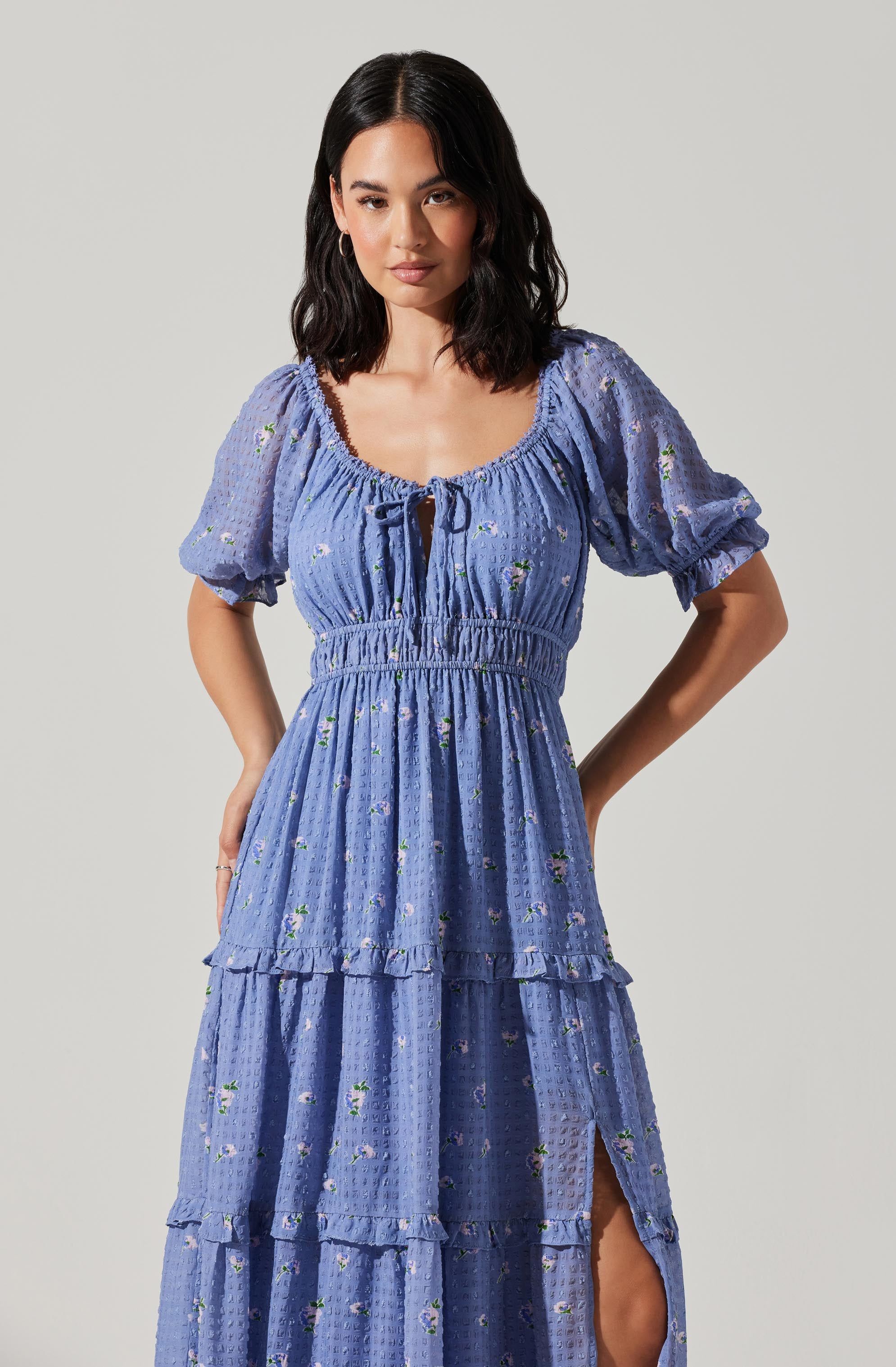 Kimmae Puff Sleeve Milkmaid Maxi Dress sold by Astr product image thumbnail 4