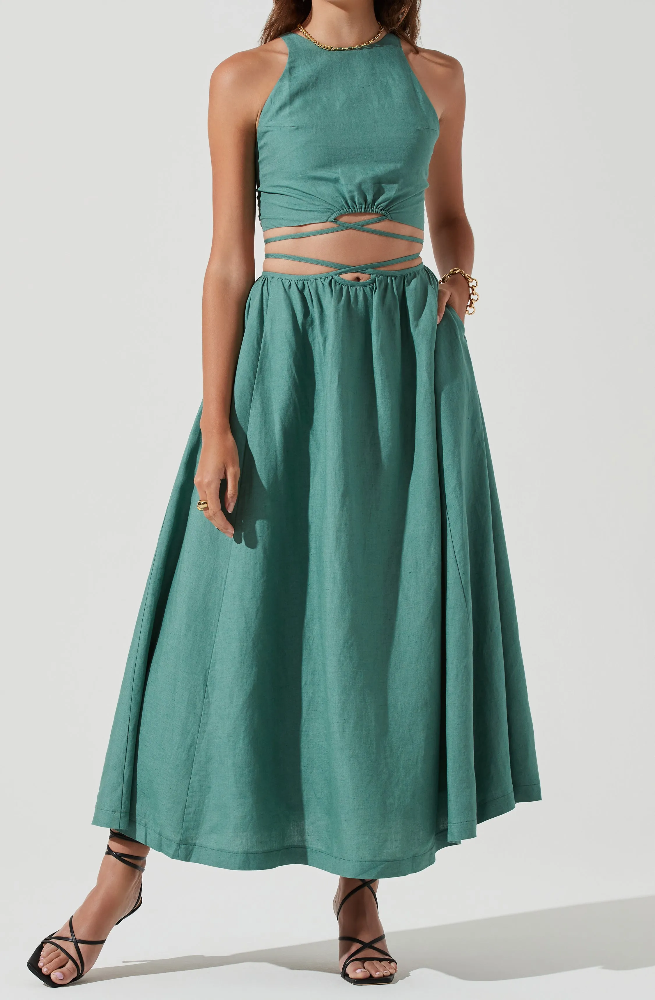 Divine Tie Waist Maxi Skirt sold by Astr product image thumbnail 2