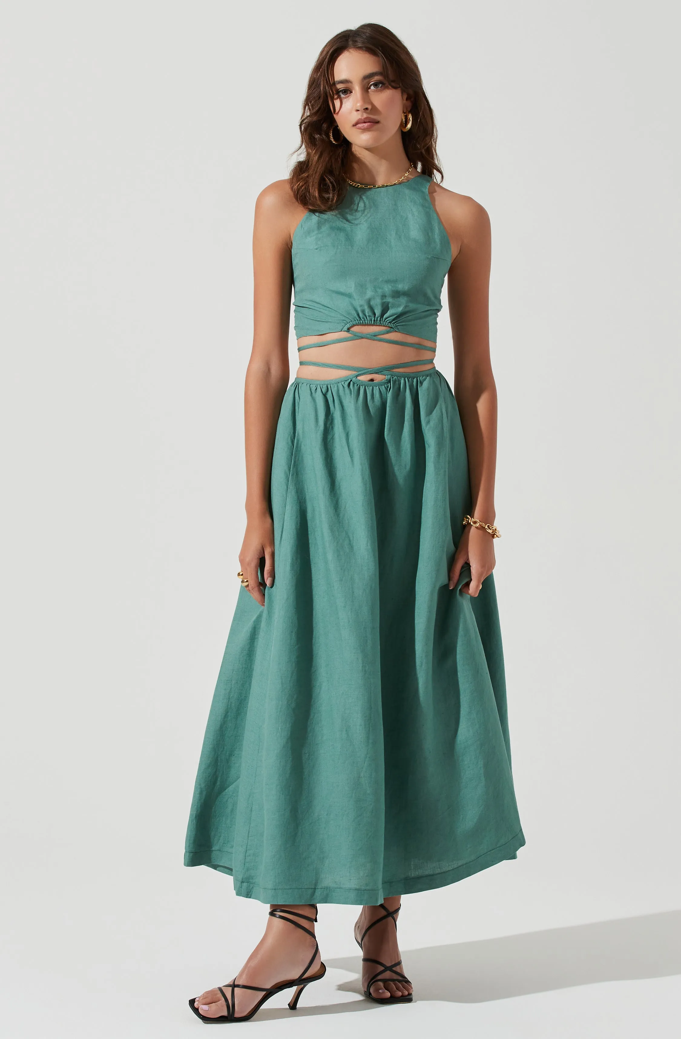 Divine Tie Waist Maxi Skirt sold by Astr product image thumbnail 3