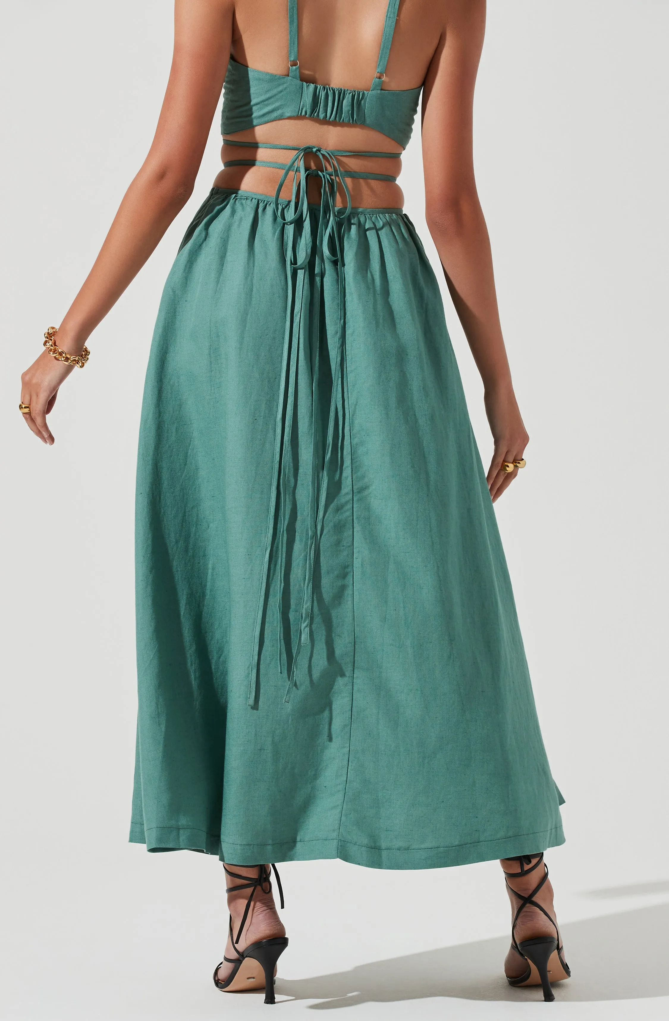 Divine Tie Waist Maxi Skirt sold by Astr product image thumbnail 4
