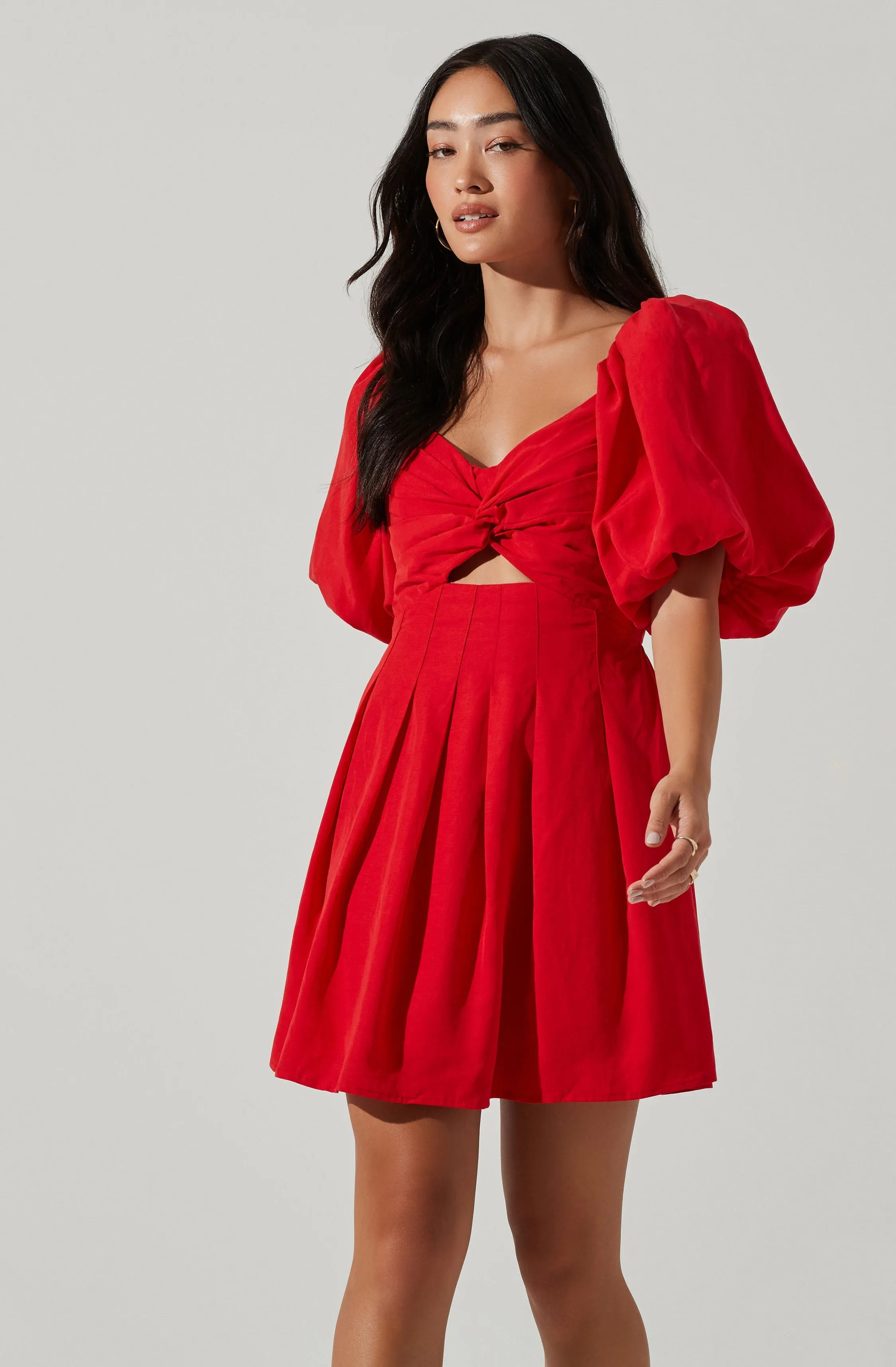 Serilda Cutout Puff Sleeve Mini Dress sold by Astr product image thumbnail 2
