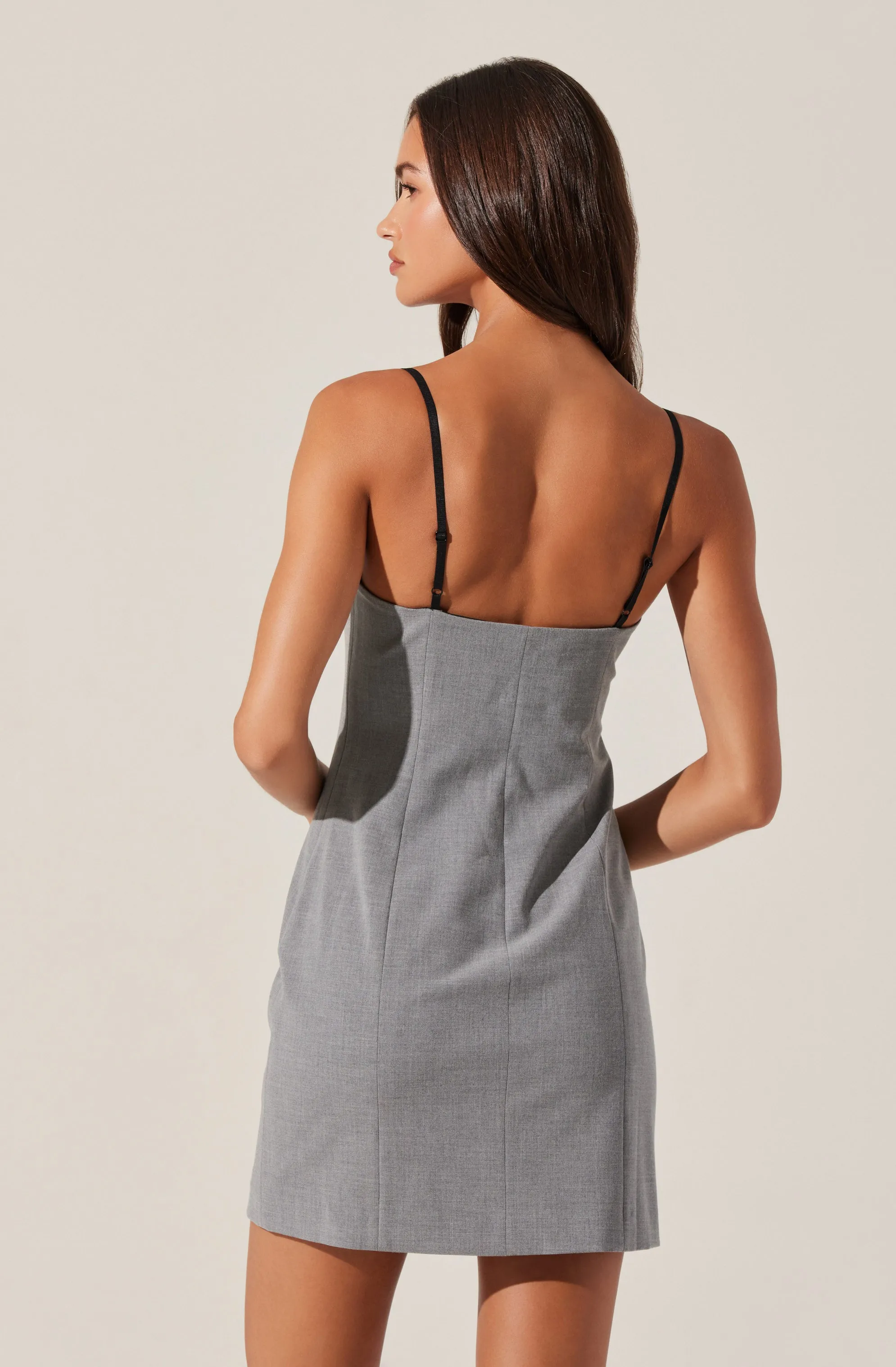 Tailored Lace Trim Mini Dress sold by Astr product image thumbnail 4