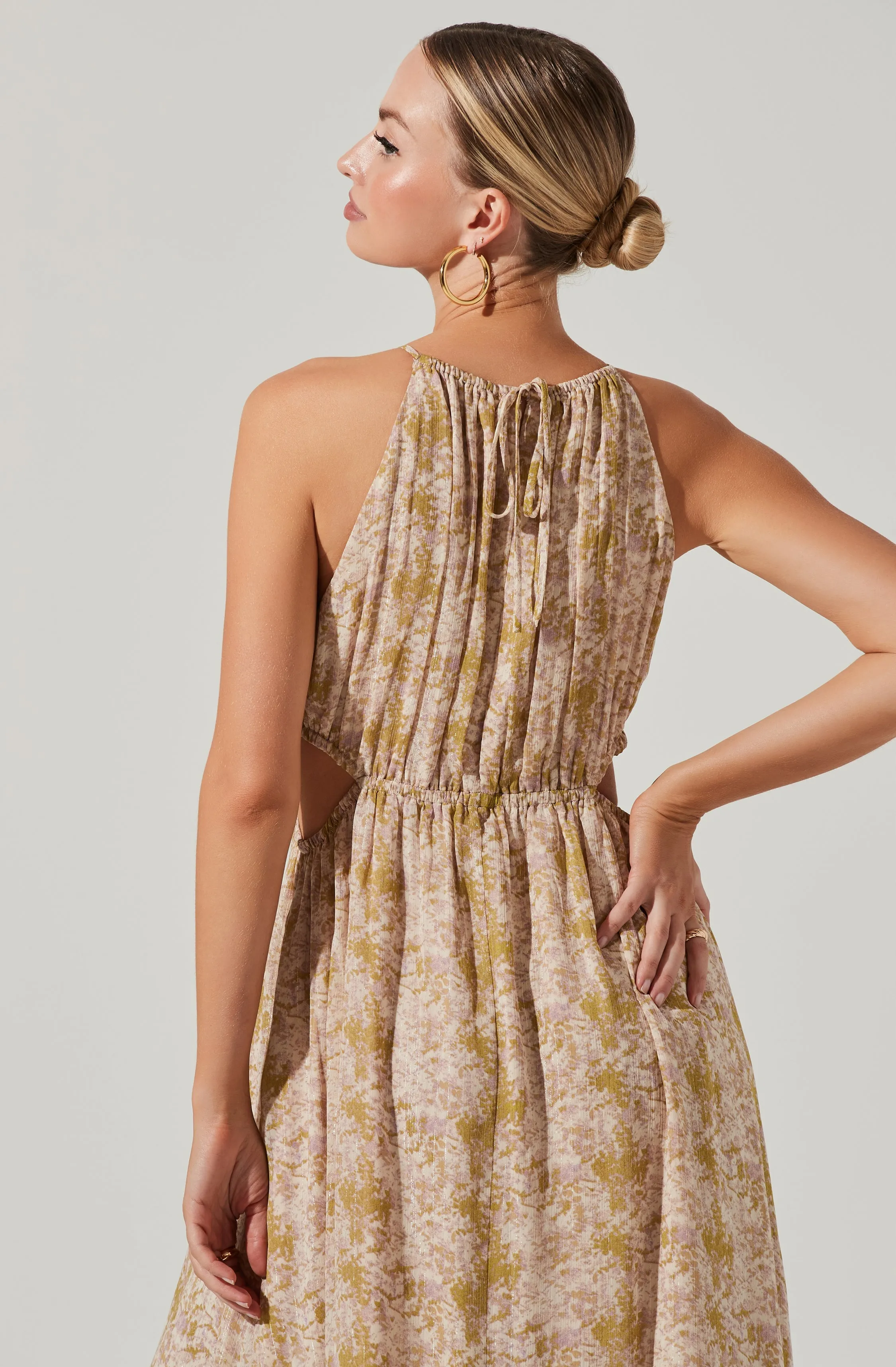 Mid Cutout Sleeveless Maxi Dress sold by Astr product image thumbnail 3