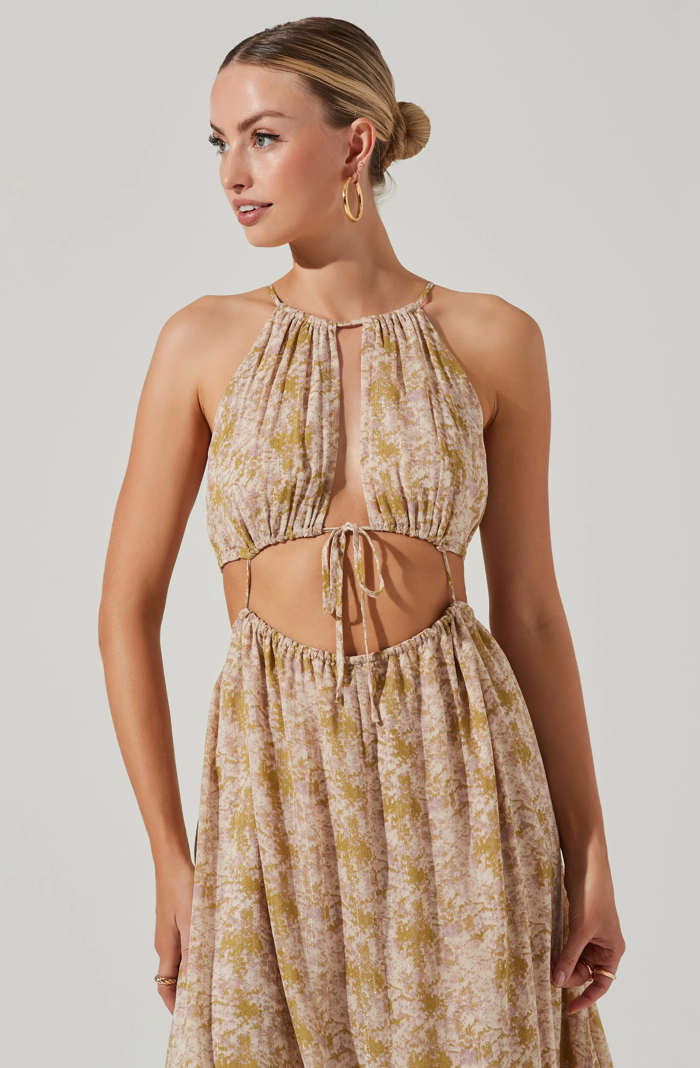 Mid Cutout Sleeveless Maxi Dress sold by Astr product image thumbnail 2