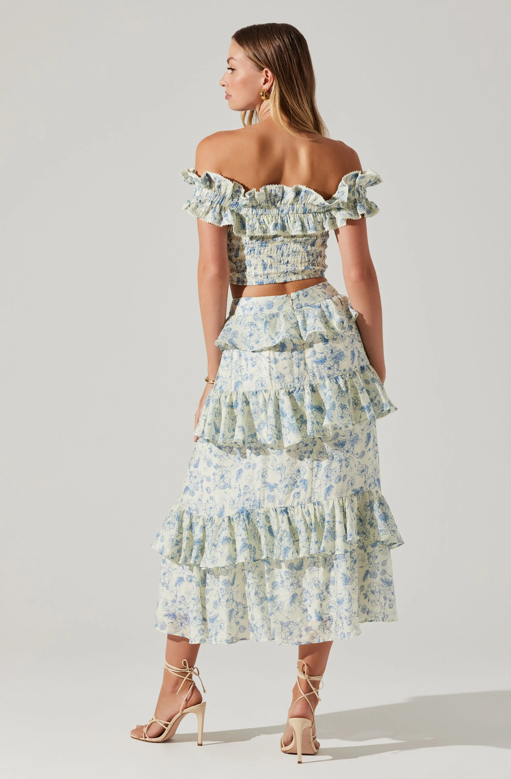 Foufette Off Shoulder Floral Top sold by Astr product image thumbnail 5