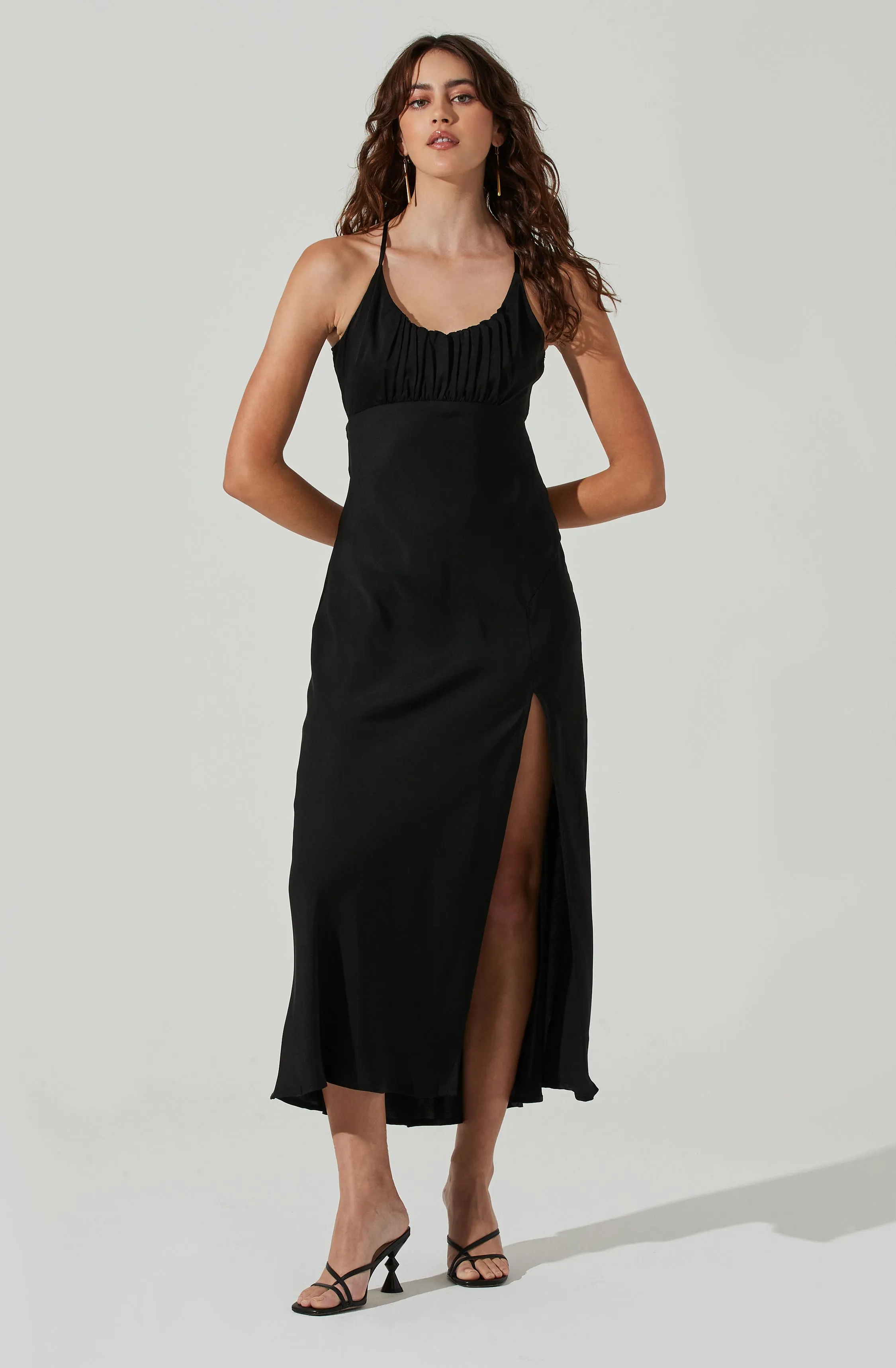 Ruched Bust Maxi Dress sold by Astr