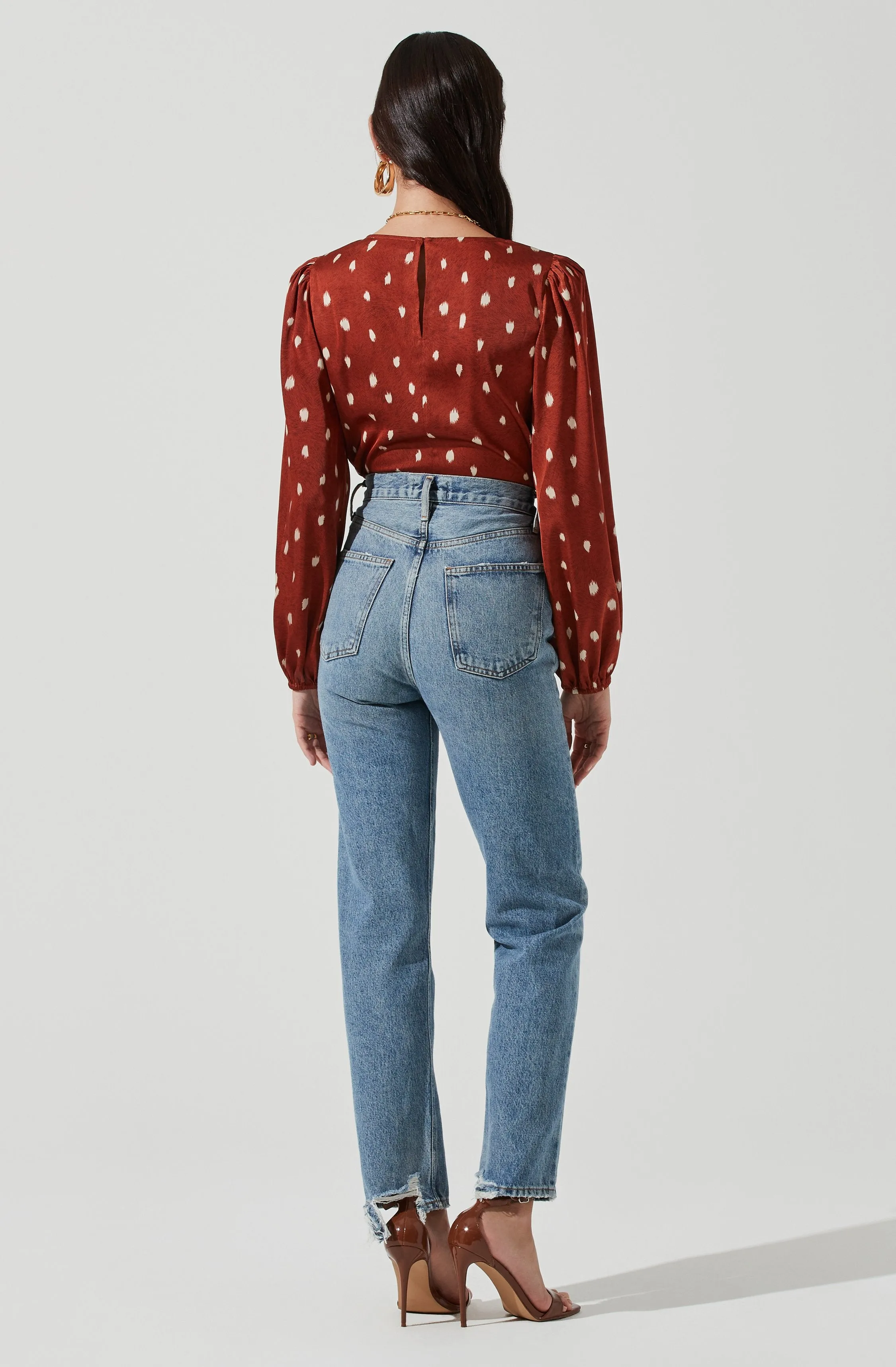 Key Hole Cutout Long Sleeve Top sold by Astr product image thumbnail 5