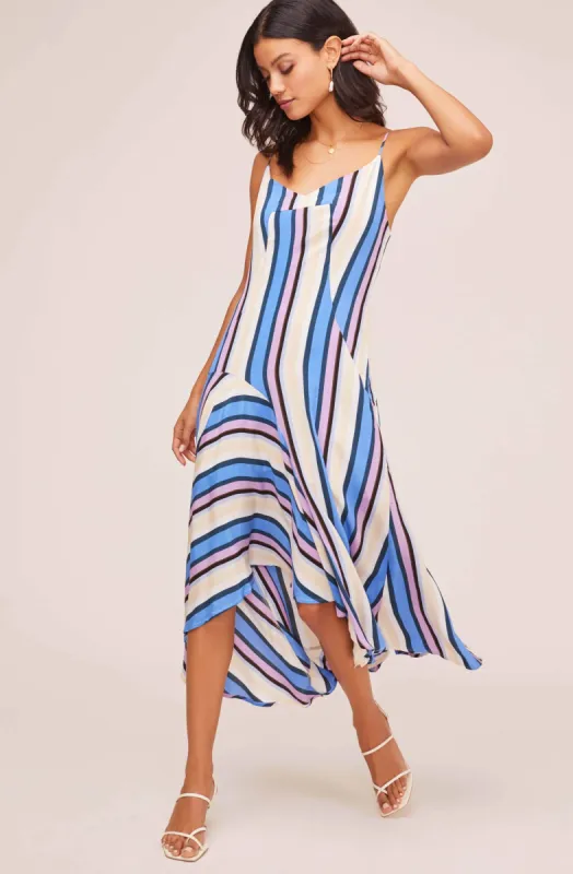 Ellen Striped Midi Dress sold by Astr