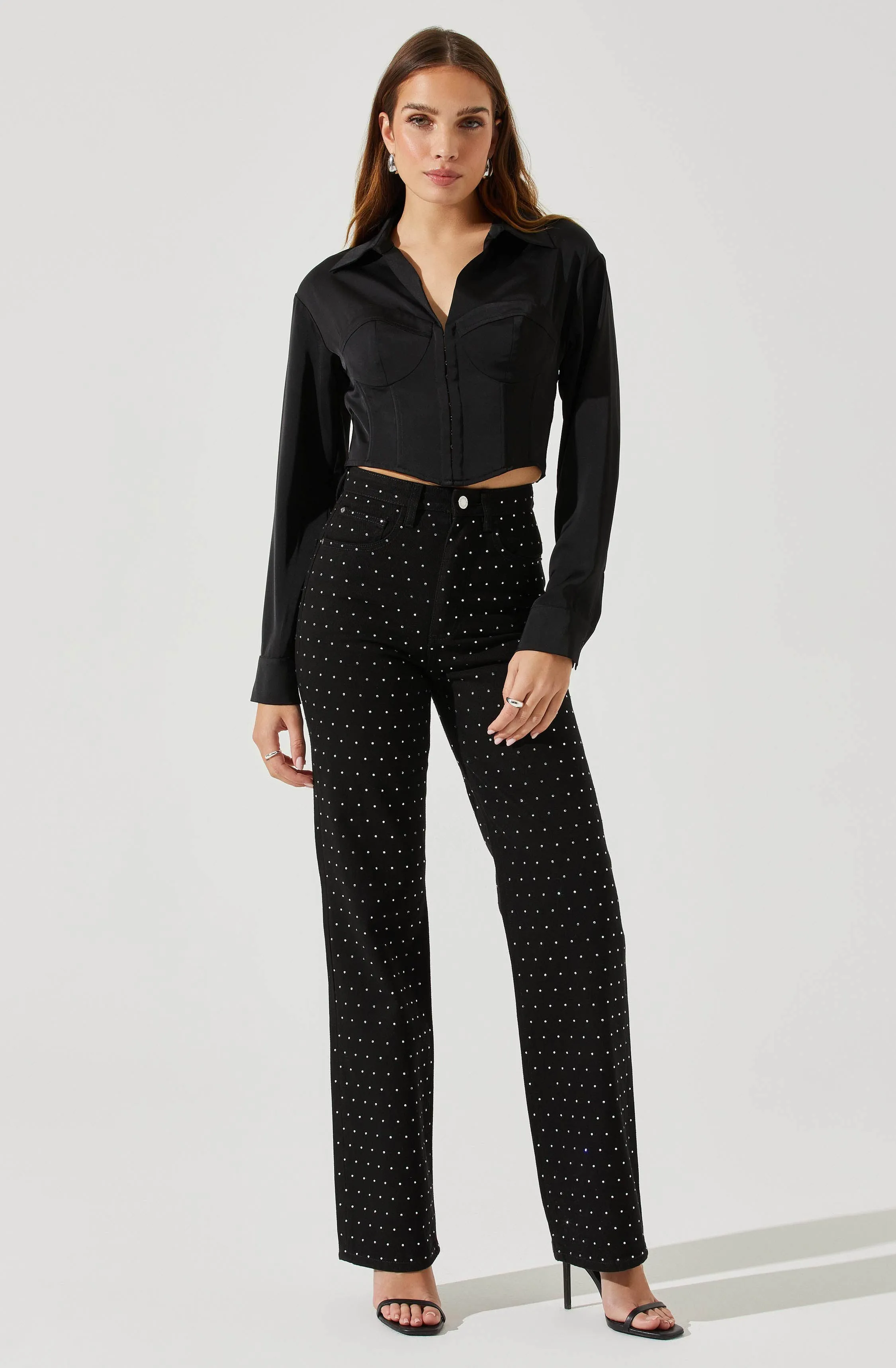 Valerie Long Sleeve Corset Top sold by Astr product image thumbnail 2