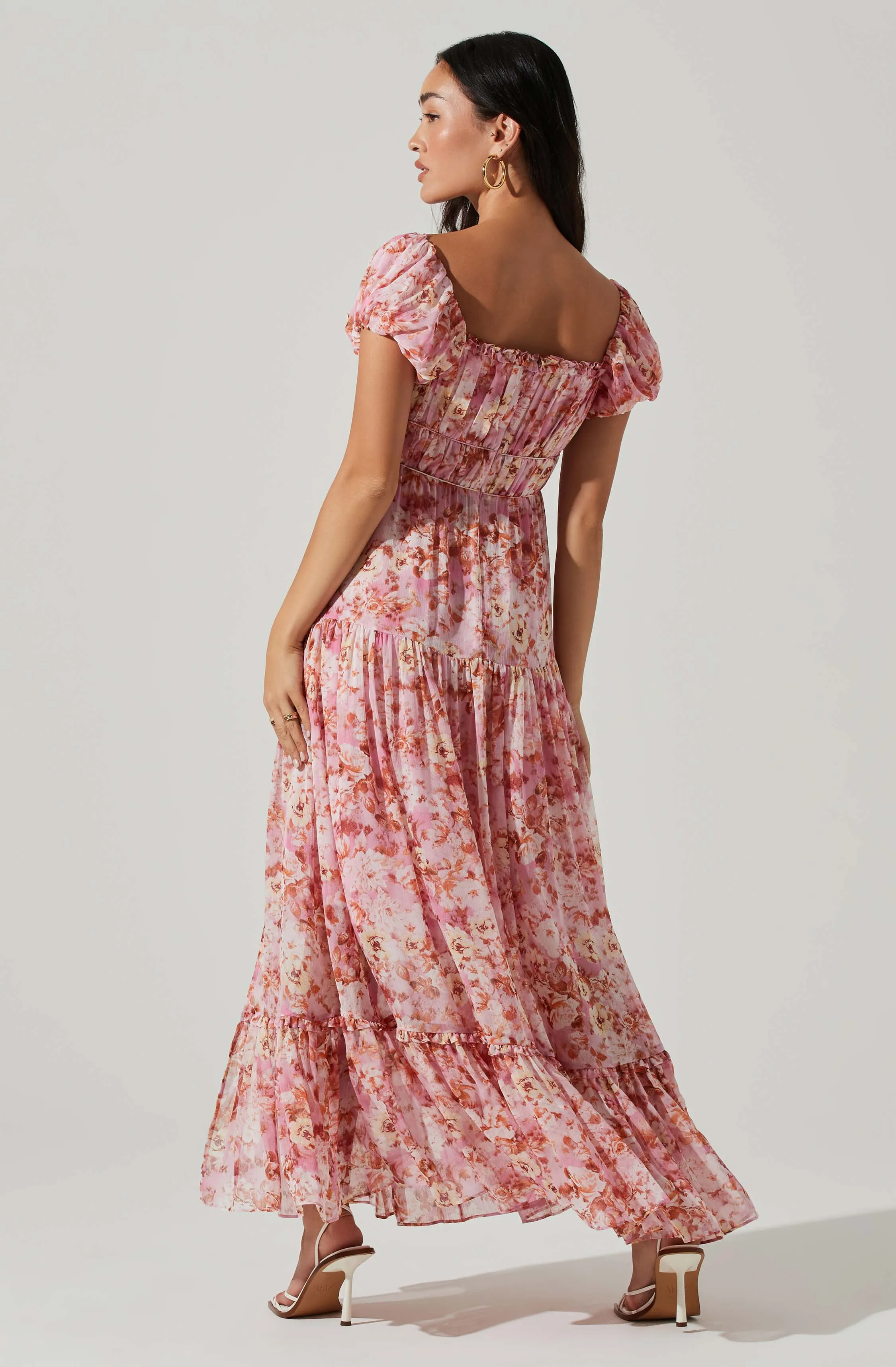 Roseline Off Shoulder Floral Maxi Dress sold by Astr product image thumbnail 5