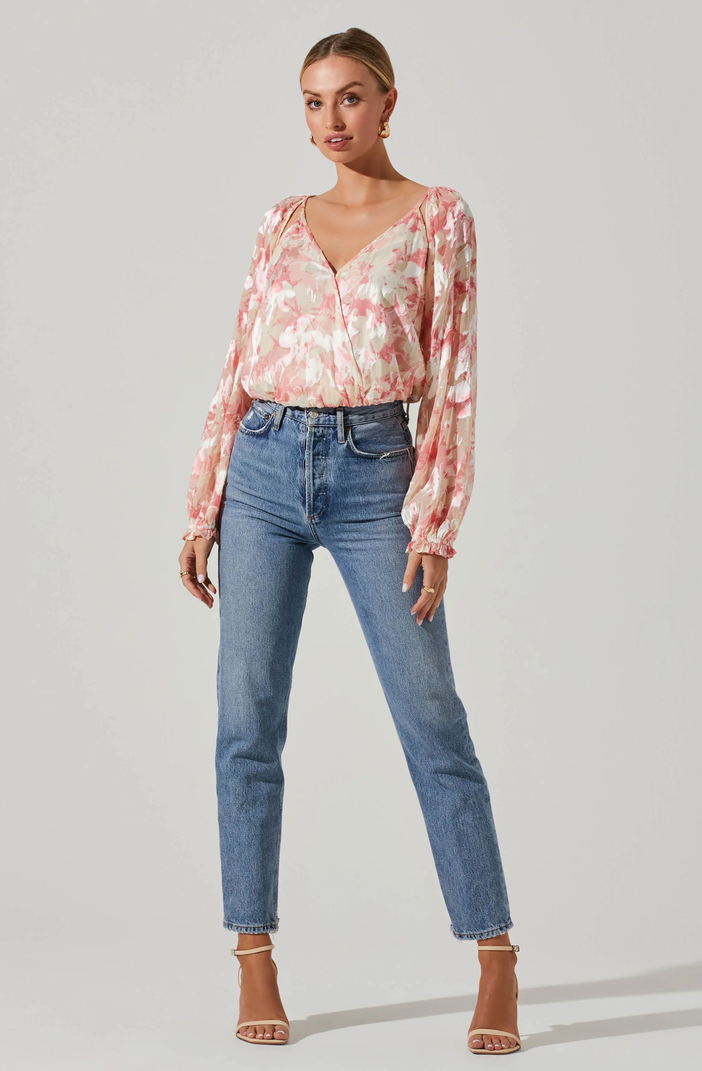 Kamari Floral Burnout Long Sleeve Top sold by Astr product image thumbnail 2