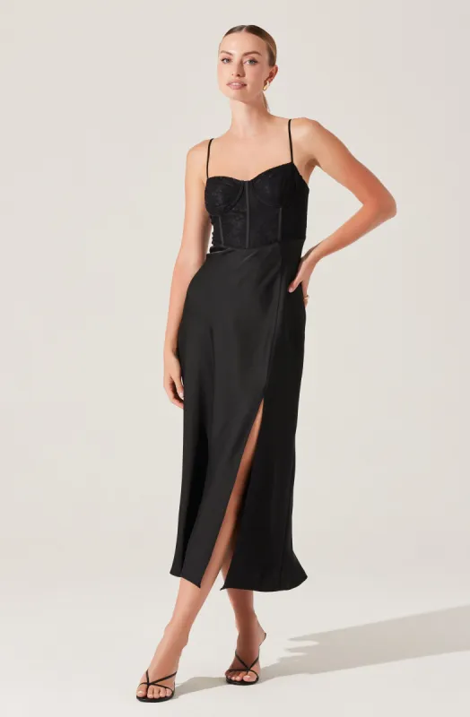 Lace Bustier Midi Dress sold by Astr