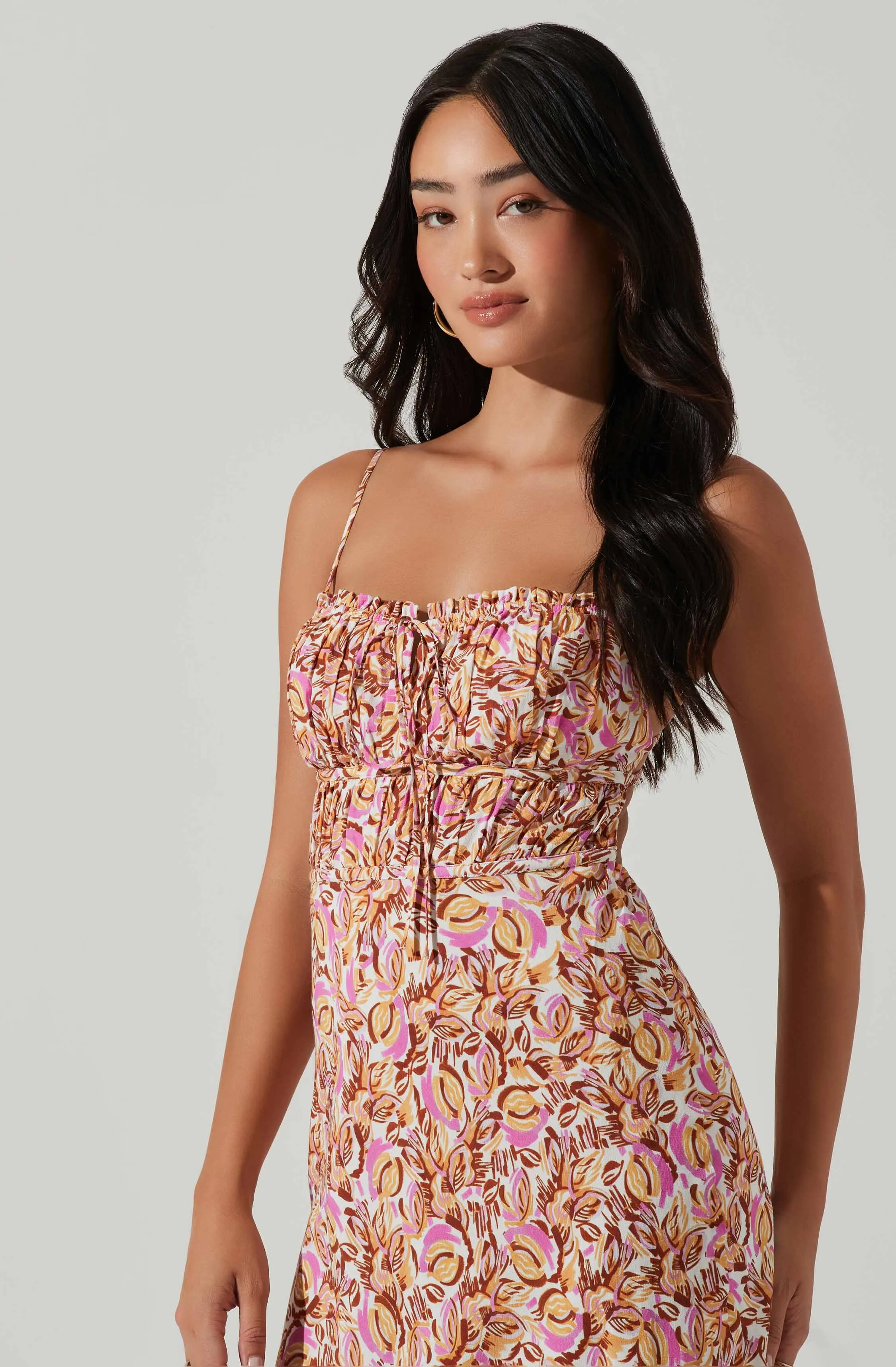 Maritza Floral Smocked Midi Dress sold by Astr product image thumbnail 2