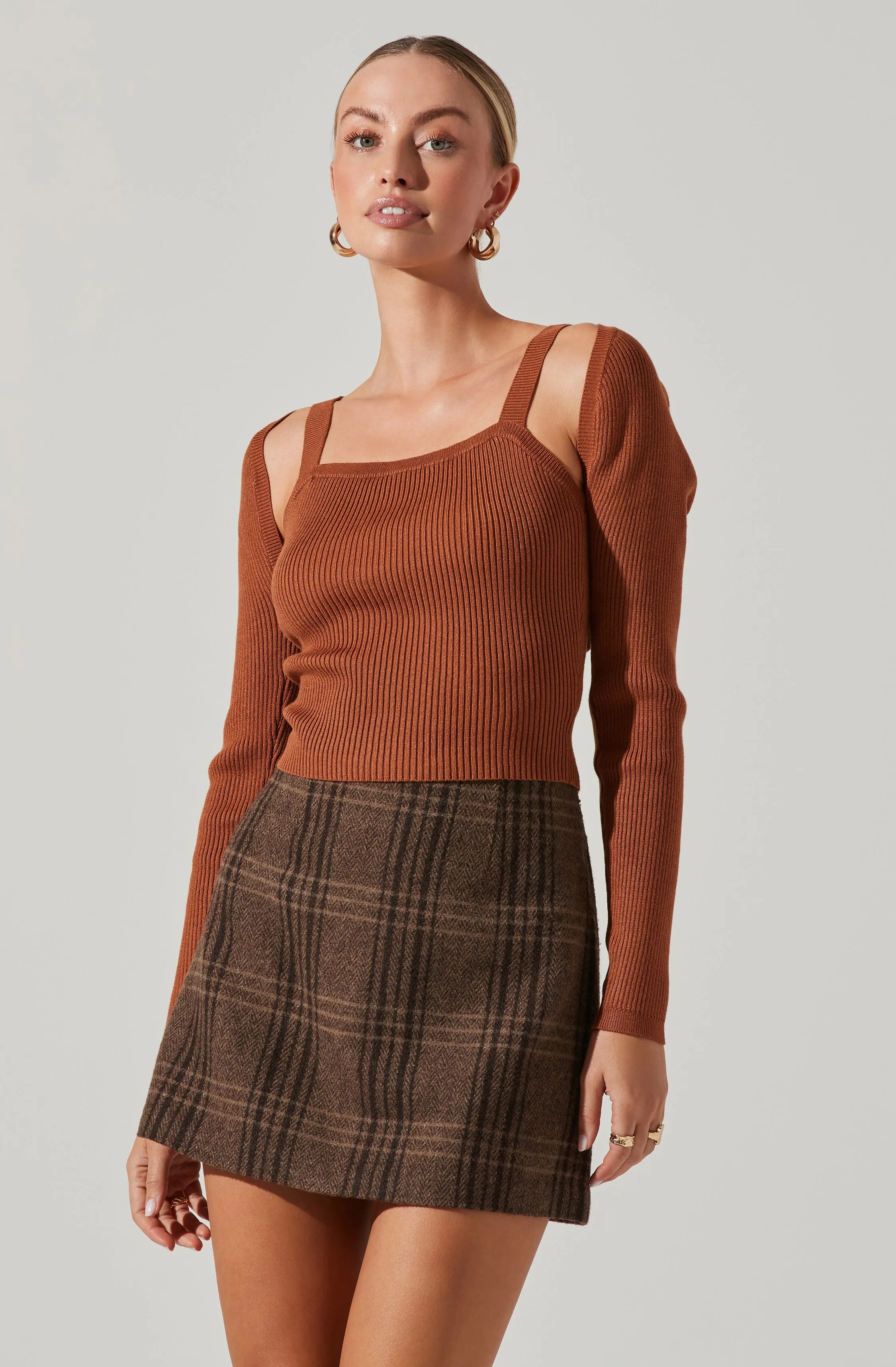 Long Sleeve Bolero Knit Top sold by Astr