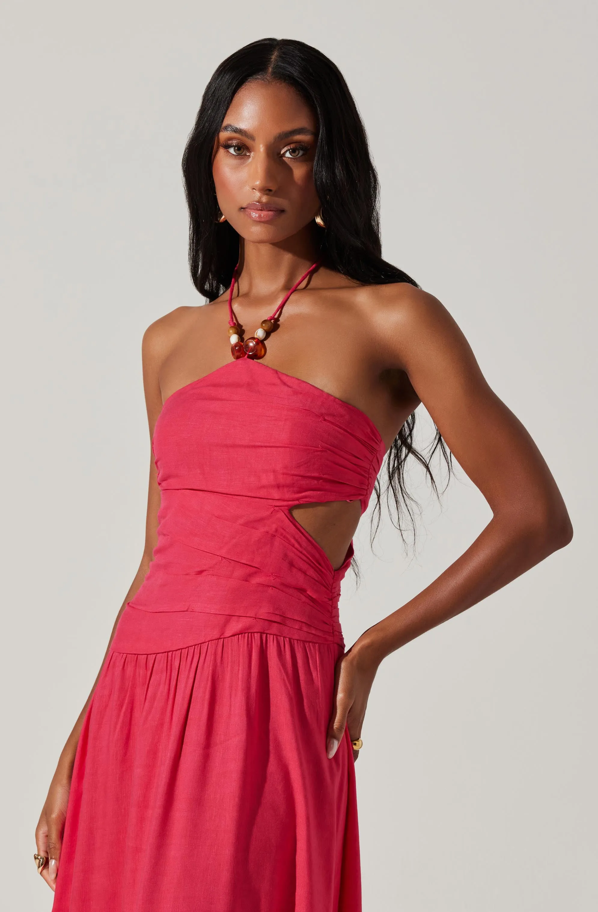 Linnea Halter Maxi dress sold by Astr product image thumbnail 2