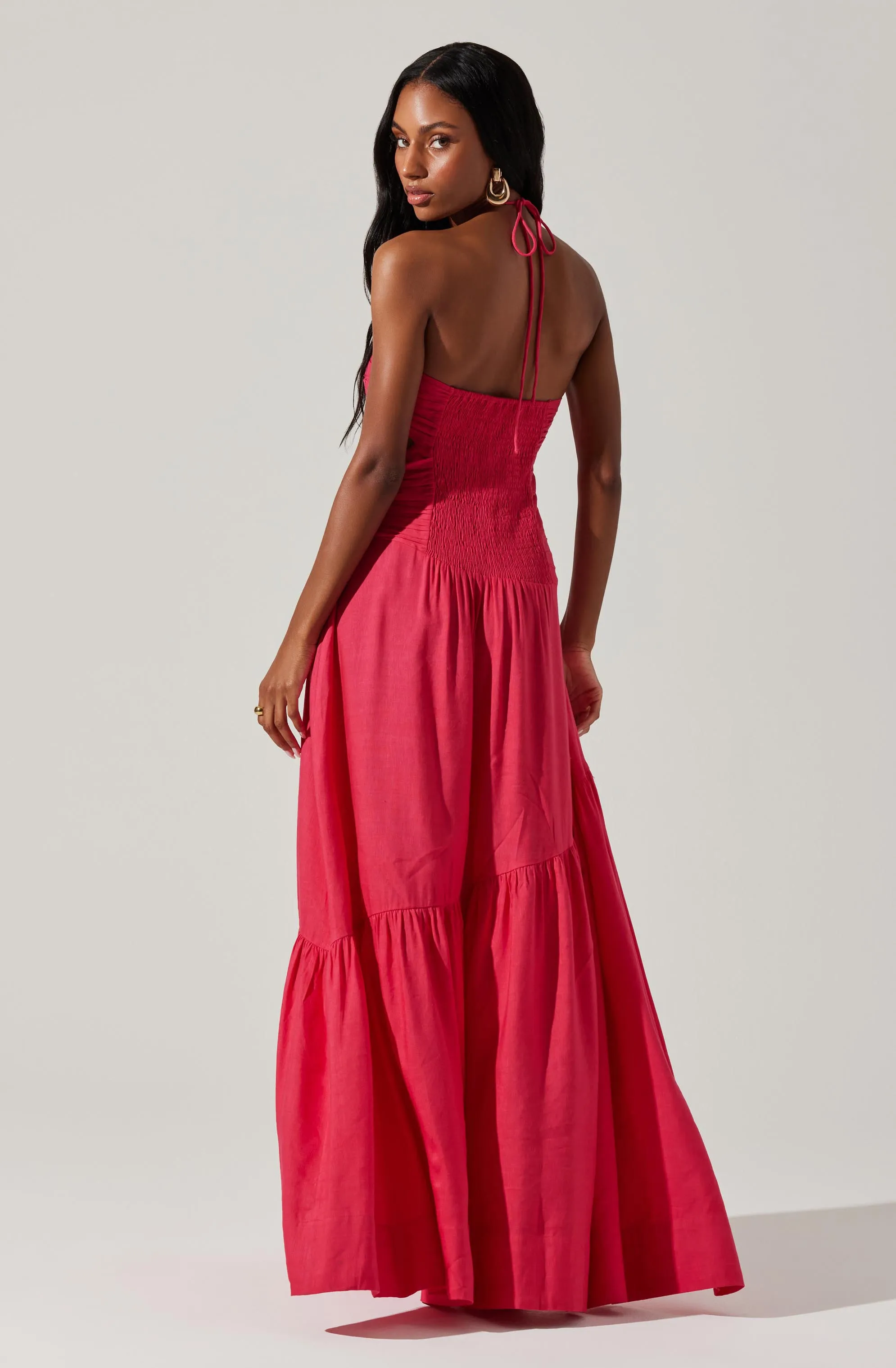 Linnea Halter Maxi dress sold by Astr product image thumbnail 5