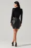 Metallic Keyhole Mock Neck Top sold by Astr