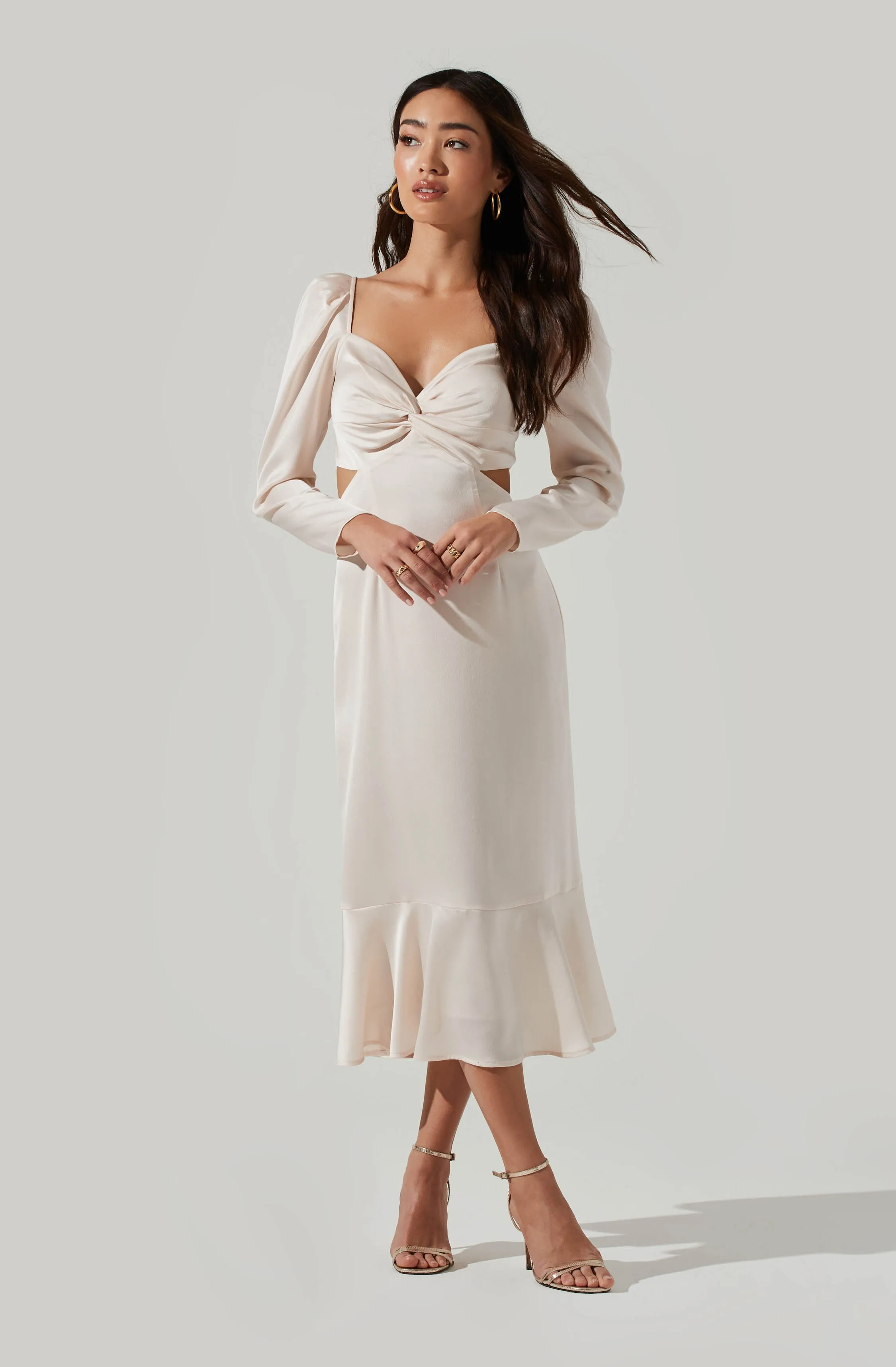 chinese dress ladies Amazon.com: Pink Queen Sexy Cutout Birthday Dress for Women Bodycon Long  Sleeve Twist Dressy Split Cocktail Party Midi Dresses Apricot S : Clothing,  Shoes & Jewelry