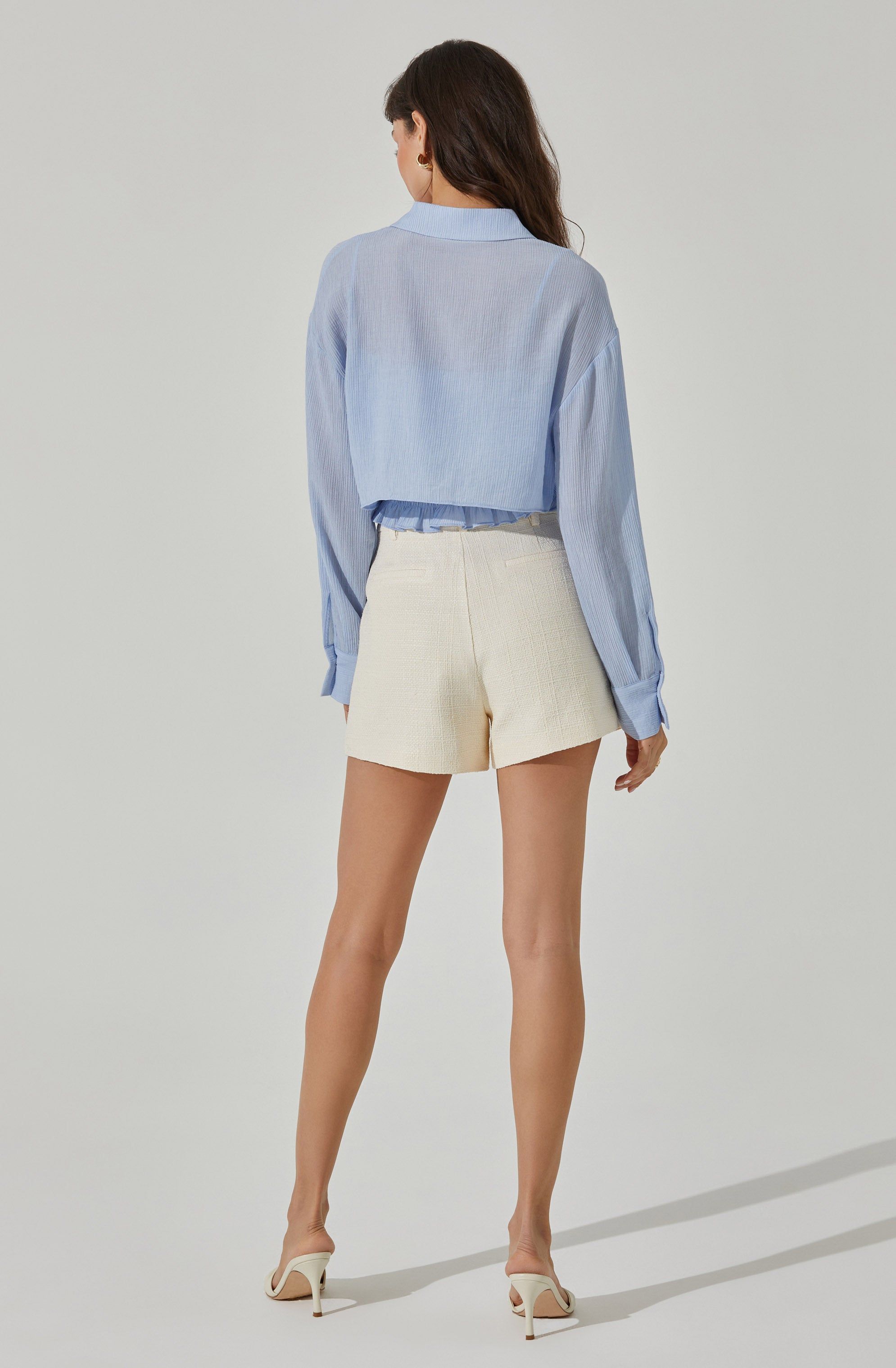 Collared shirt and smocked top set sold by Astr product image thumbnail 5