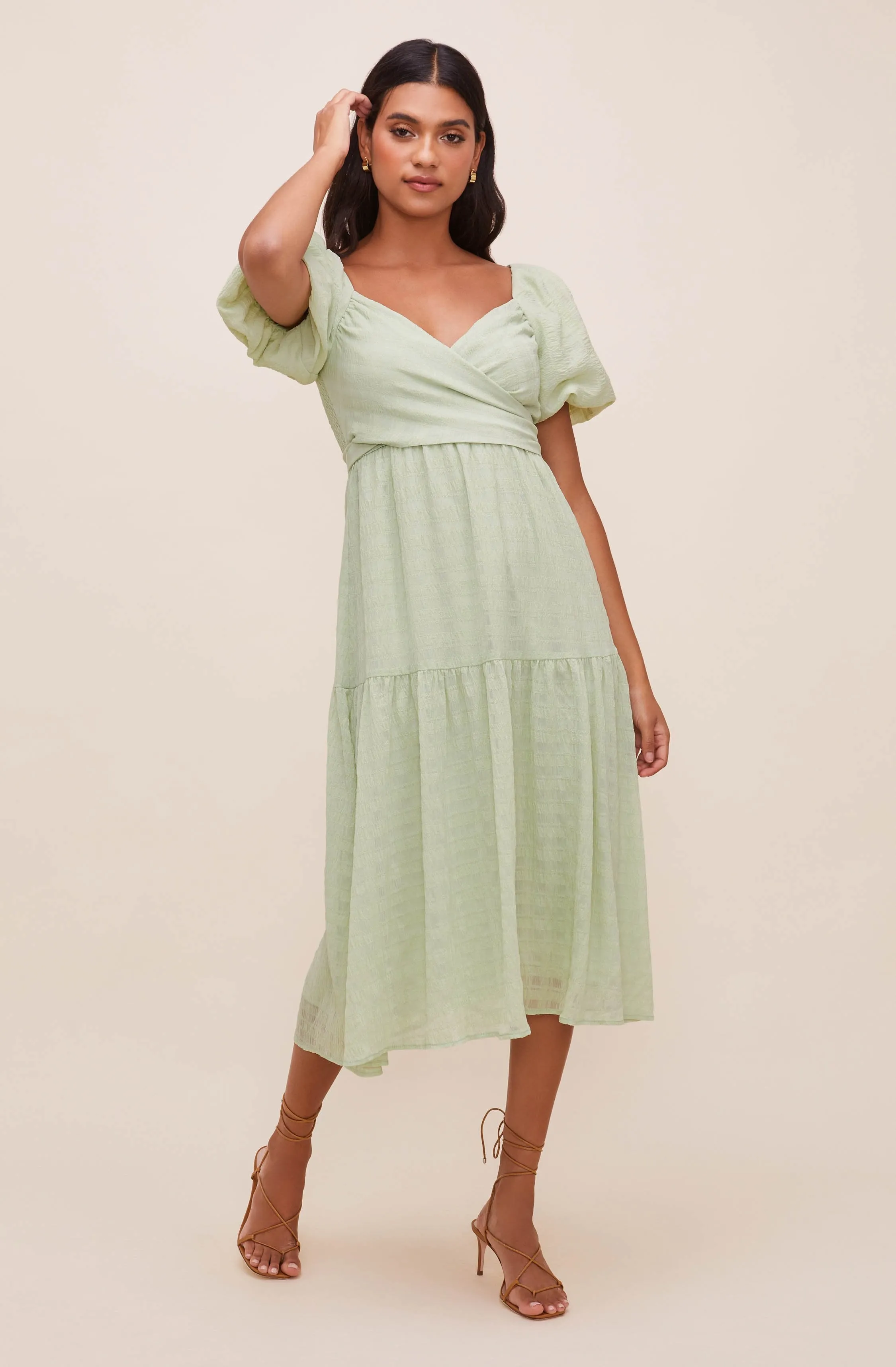 Sonnet Puff Sleeve Midi Dress sold by Astr product image thumbnail 5