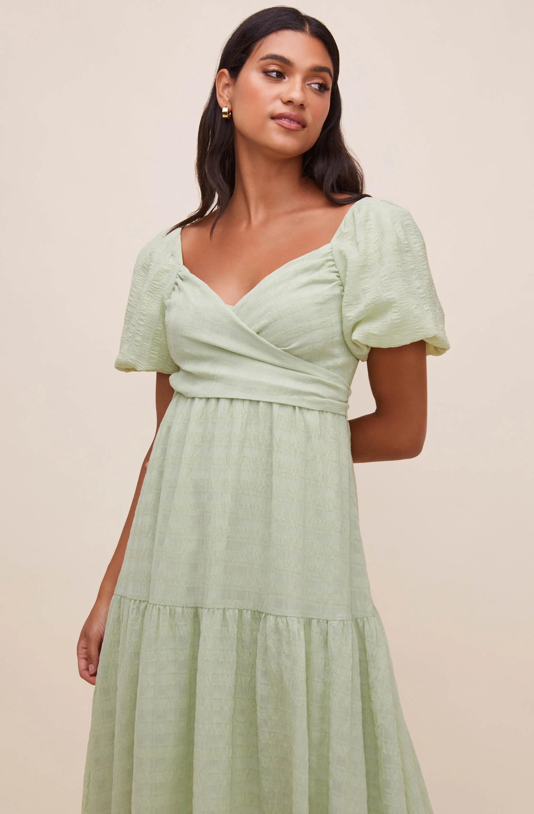 Sonnet Puff Sleeve Midi Dress sold by Astr product image thumbnail 2