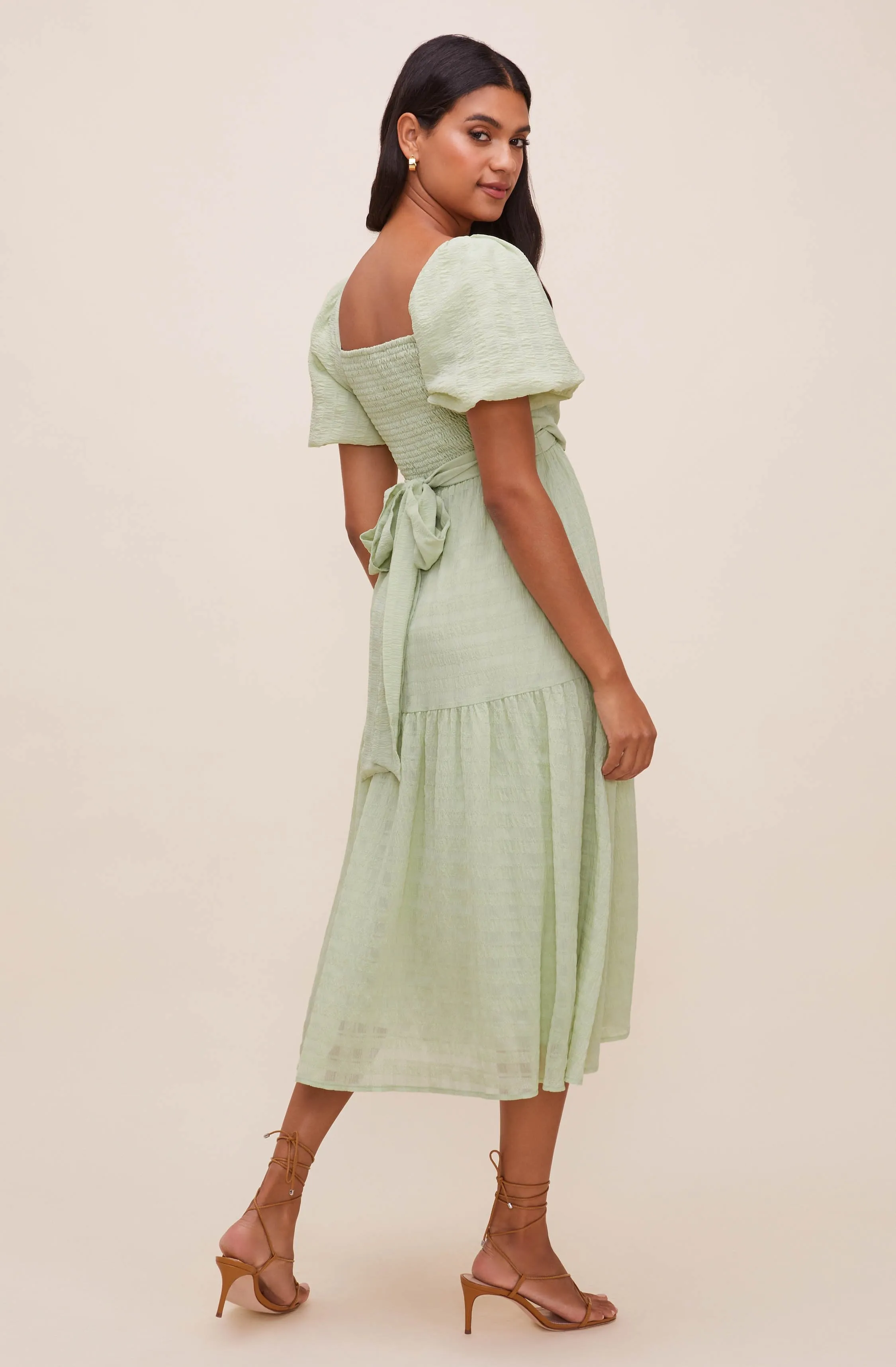 Sonnet Puff Sleeve Midi Dress sold by Astr product image thumbnail 3