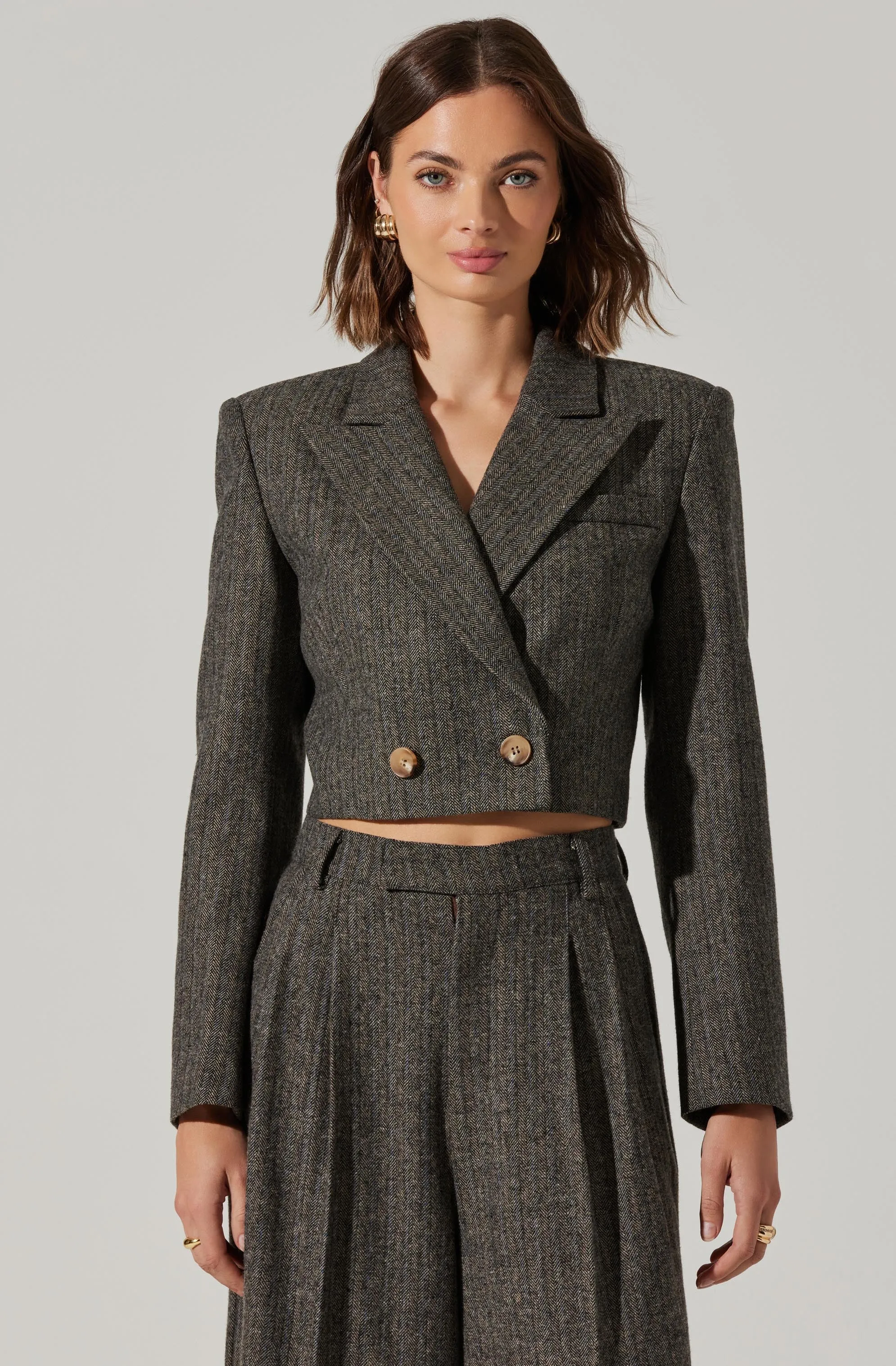 Dawson Cropped Blazer sold by Astr