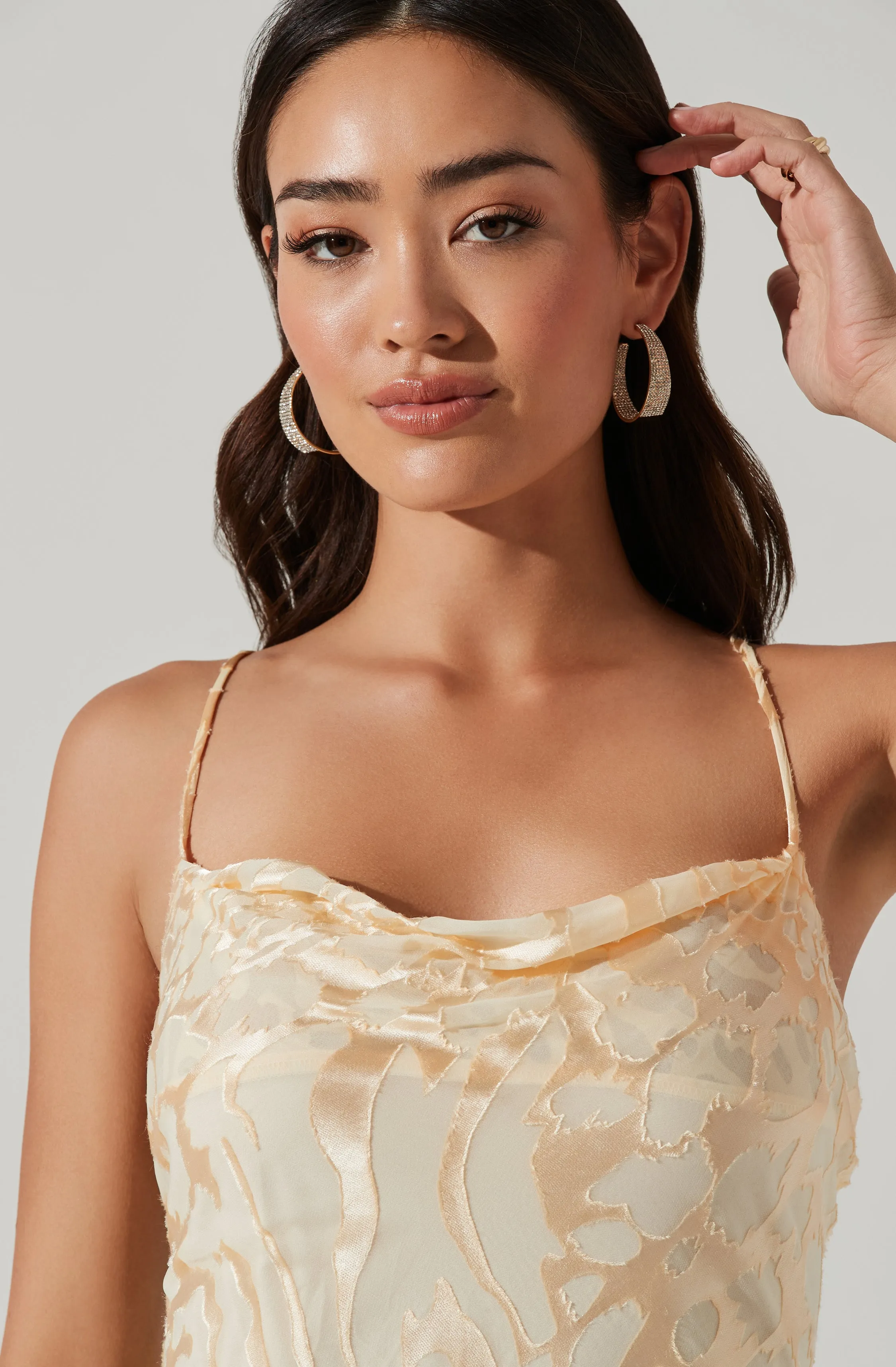 Gaia Burnout Floral Midi Dress sold by Astr product image thumbnail 3