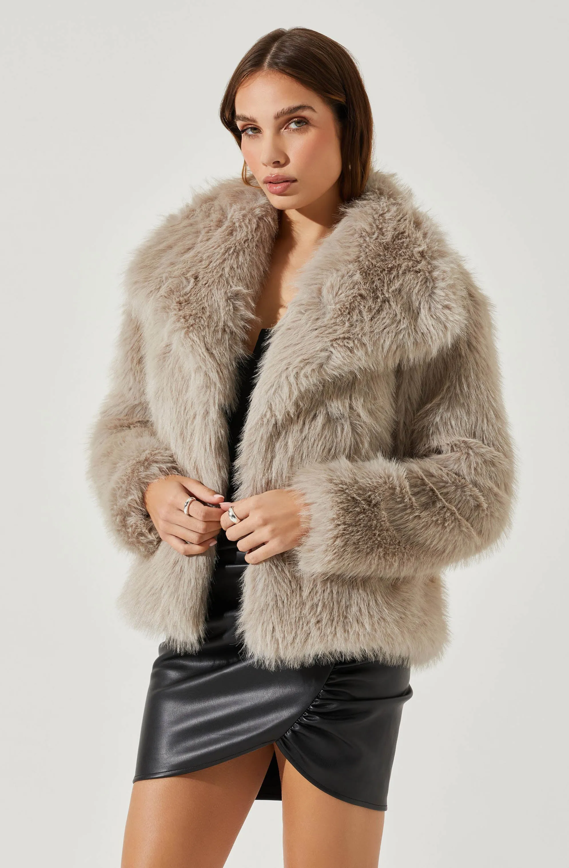 Lynx Faux Fur Coat sold by Astr product image thumbnail 3
