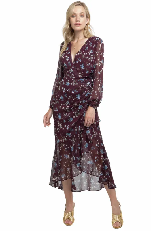 Side Cinched Mermaid Floral Dress sold by Astr