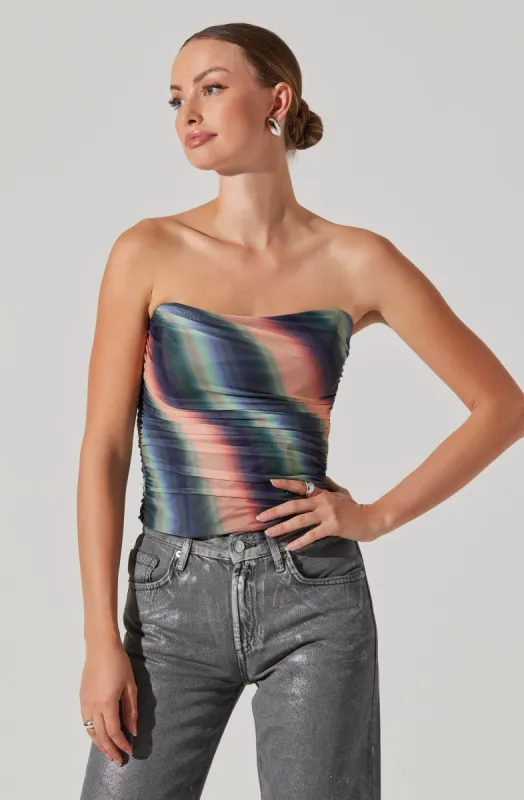 Akila Mesh Tube Top sold by Astr