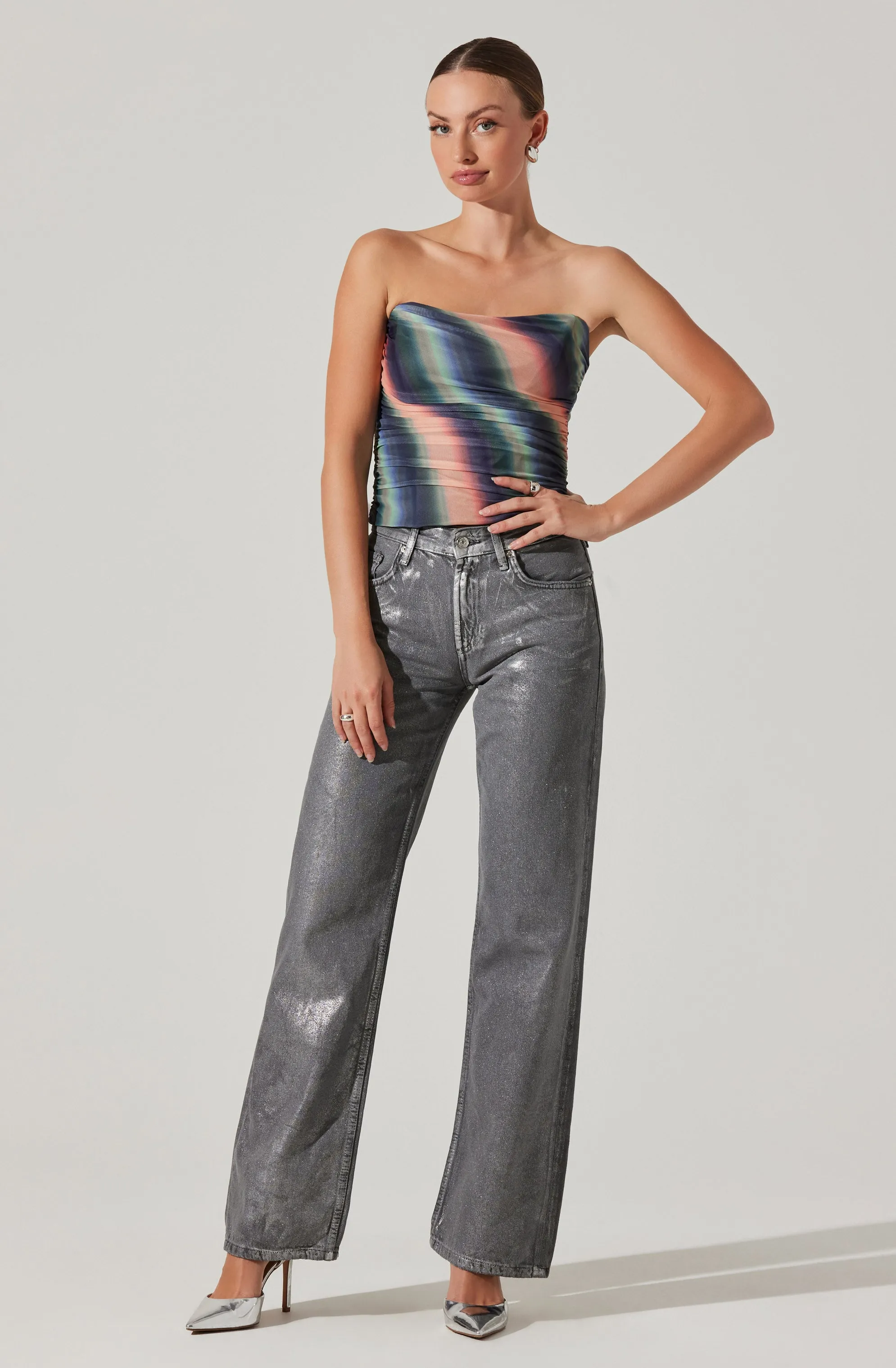 Akila Mesh Tube Top sold by Astr product image thumbnail 2