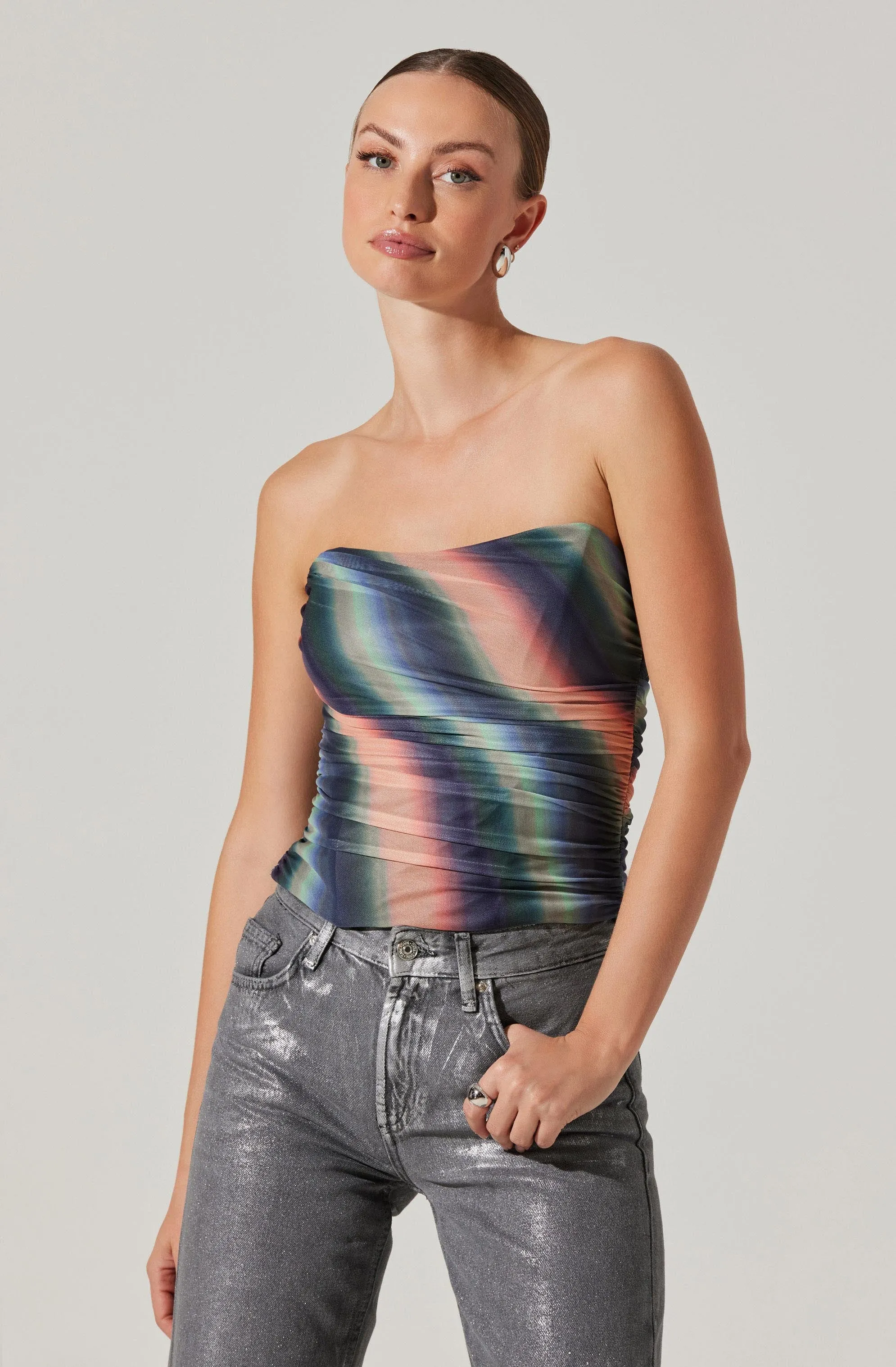 Akila Mesh Tube Top sold by Astr product image thumbnail 3