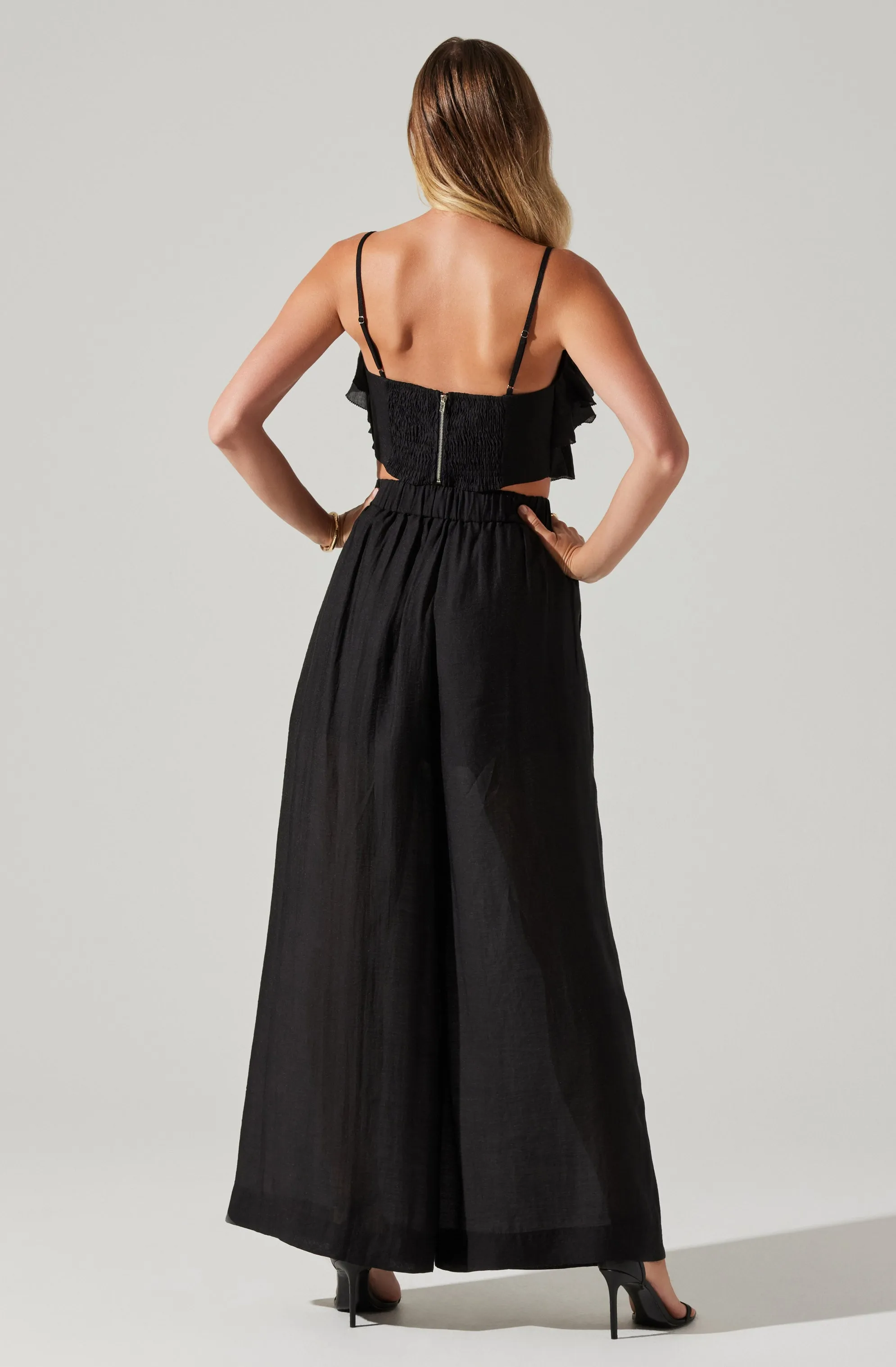 Ellyana Ruffle Crop Top sold by Astr product image thumbnail 4
