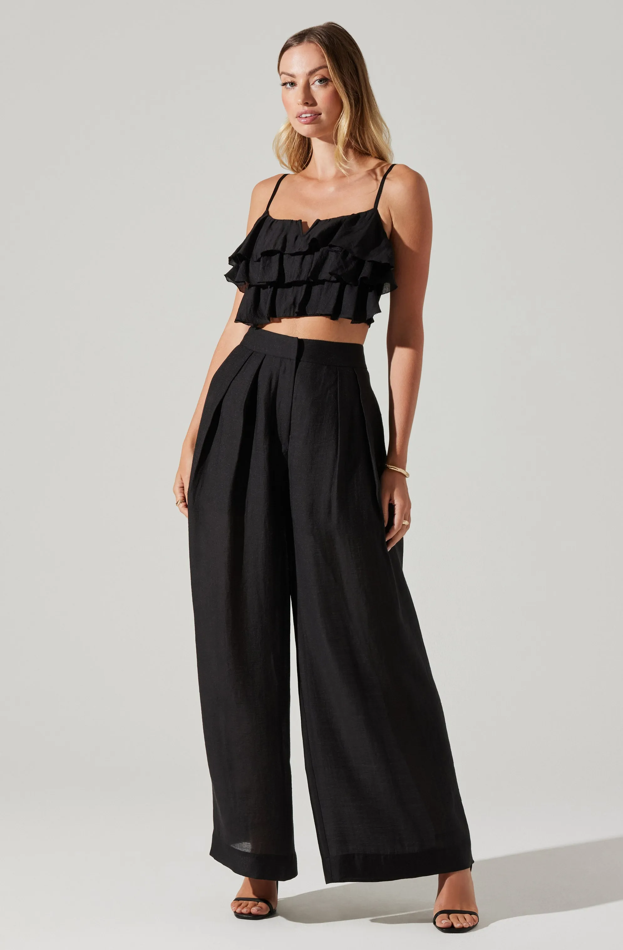 Ellyana Ruffle Crop Top sold by Astr product image thumbnail 2