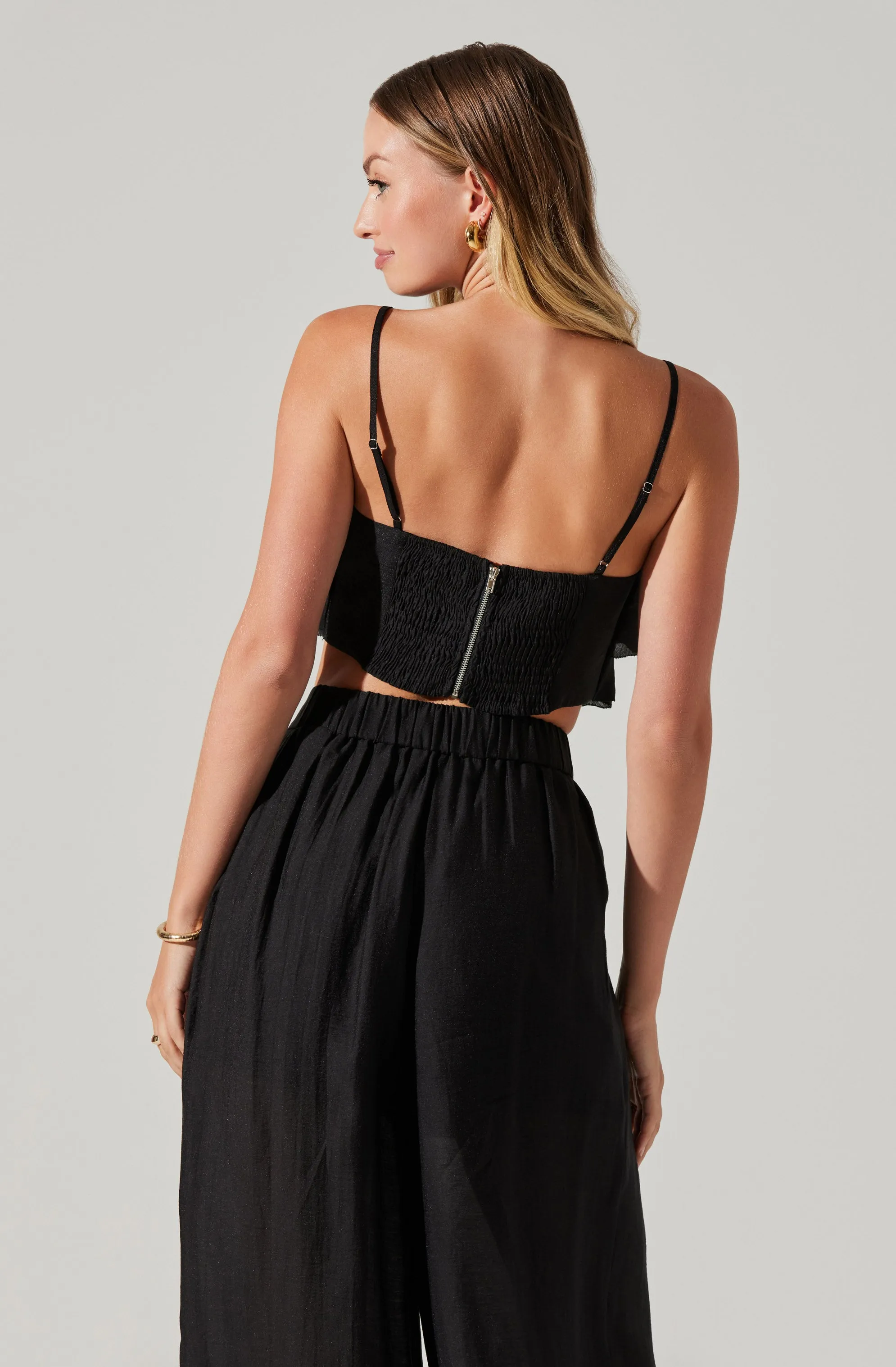 Ellyana Ruffle Crop Top sold by Astr product image thumbnail 5
