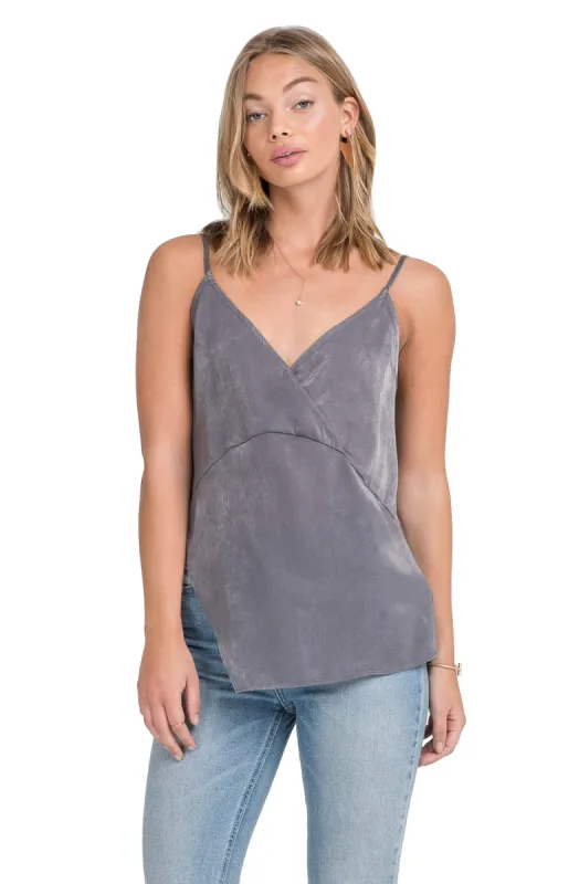 Chain Back Satin Tank sold by Astr