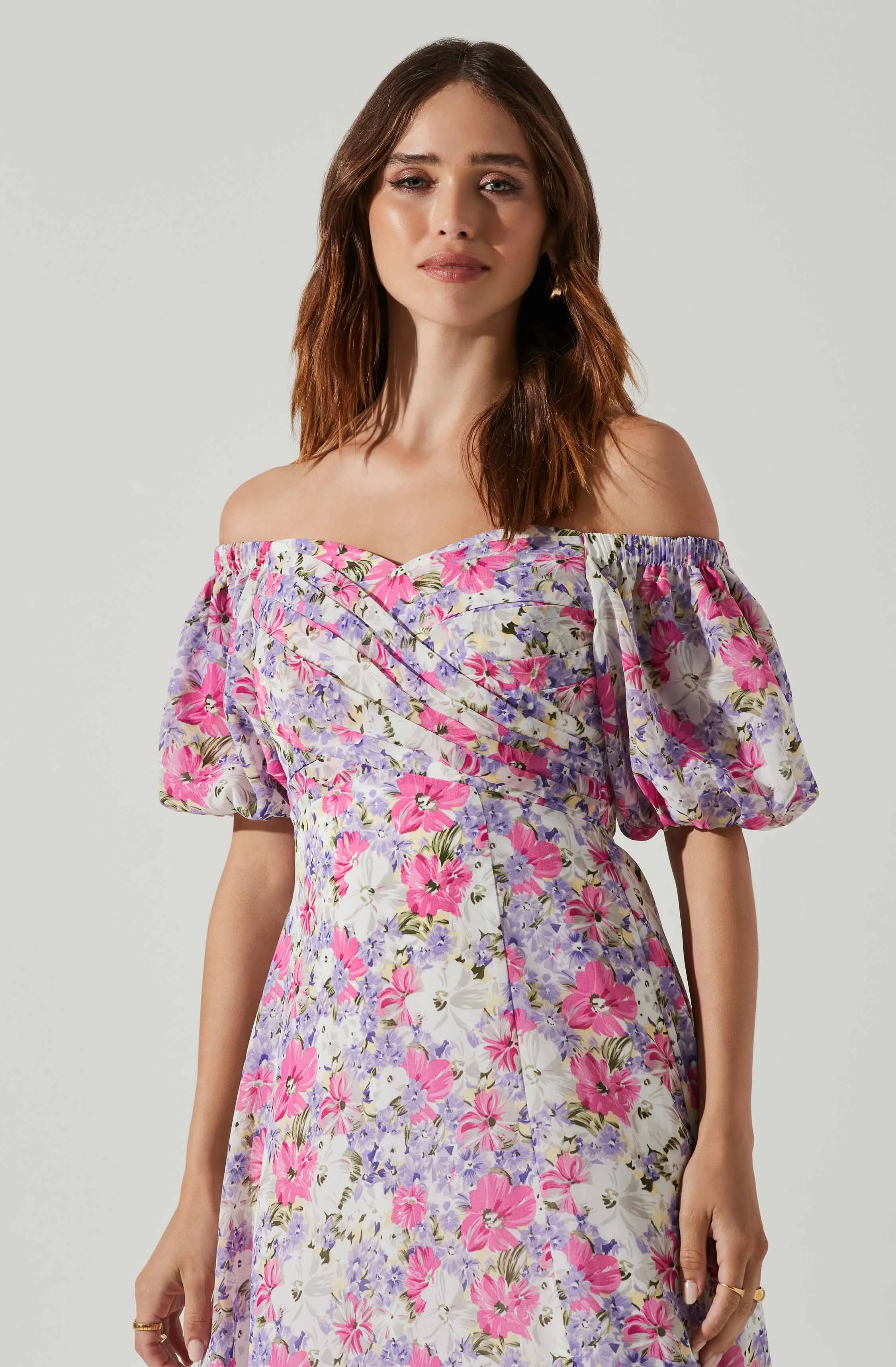 Valora Off Shoulder Floral Maxi Dress sold by Astr product image thumbnail 2