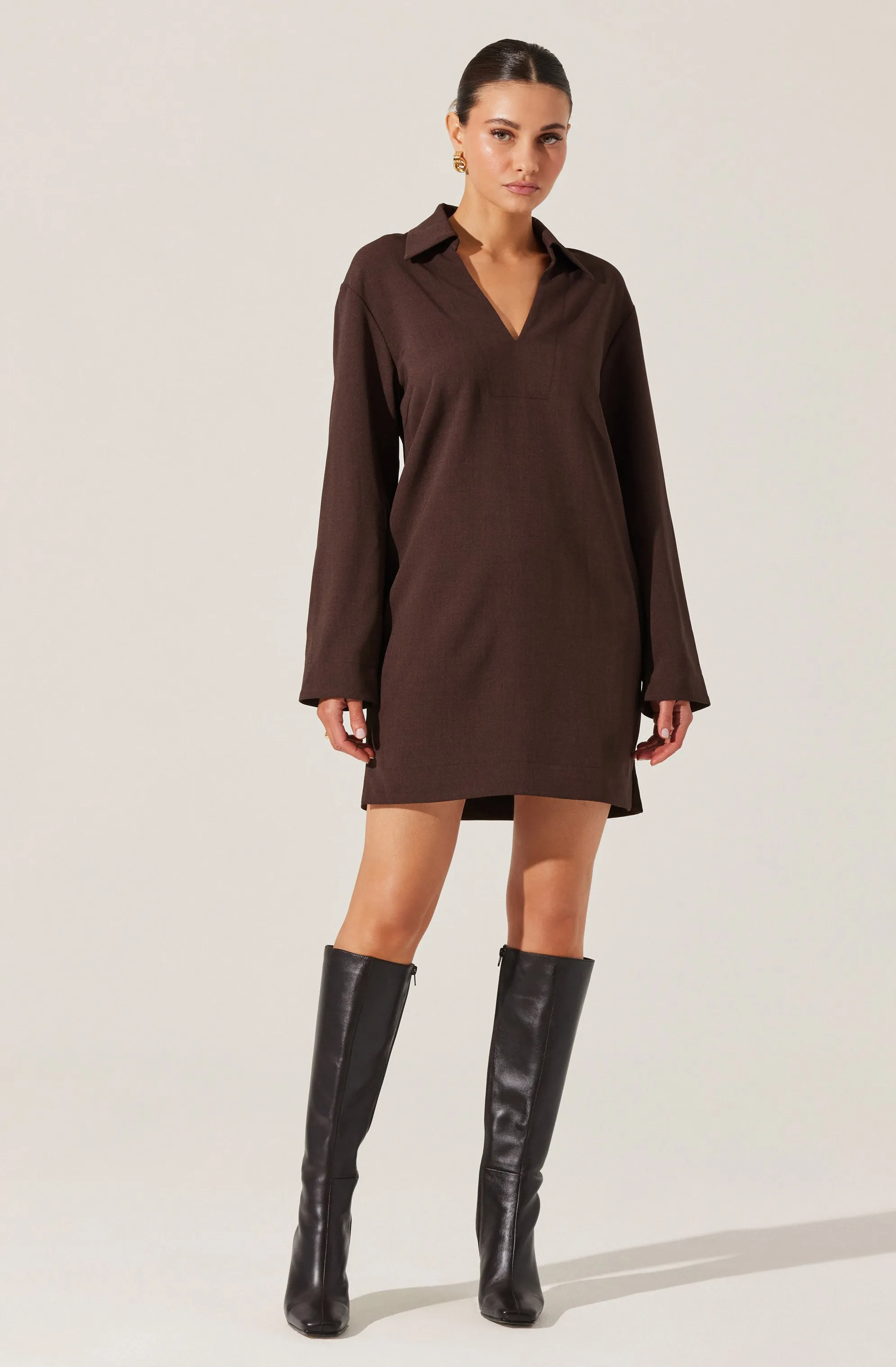 V-Neck Woven Mini Dress sold by Astr