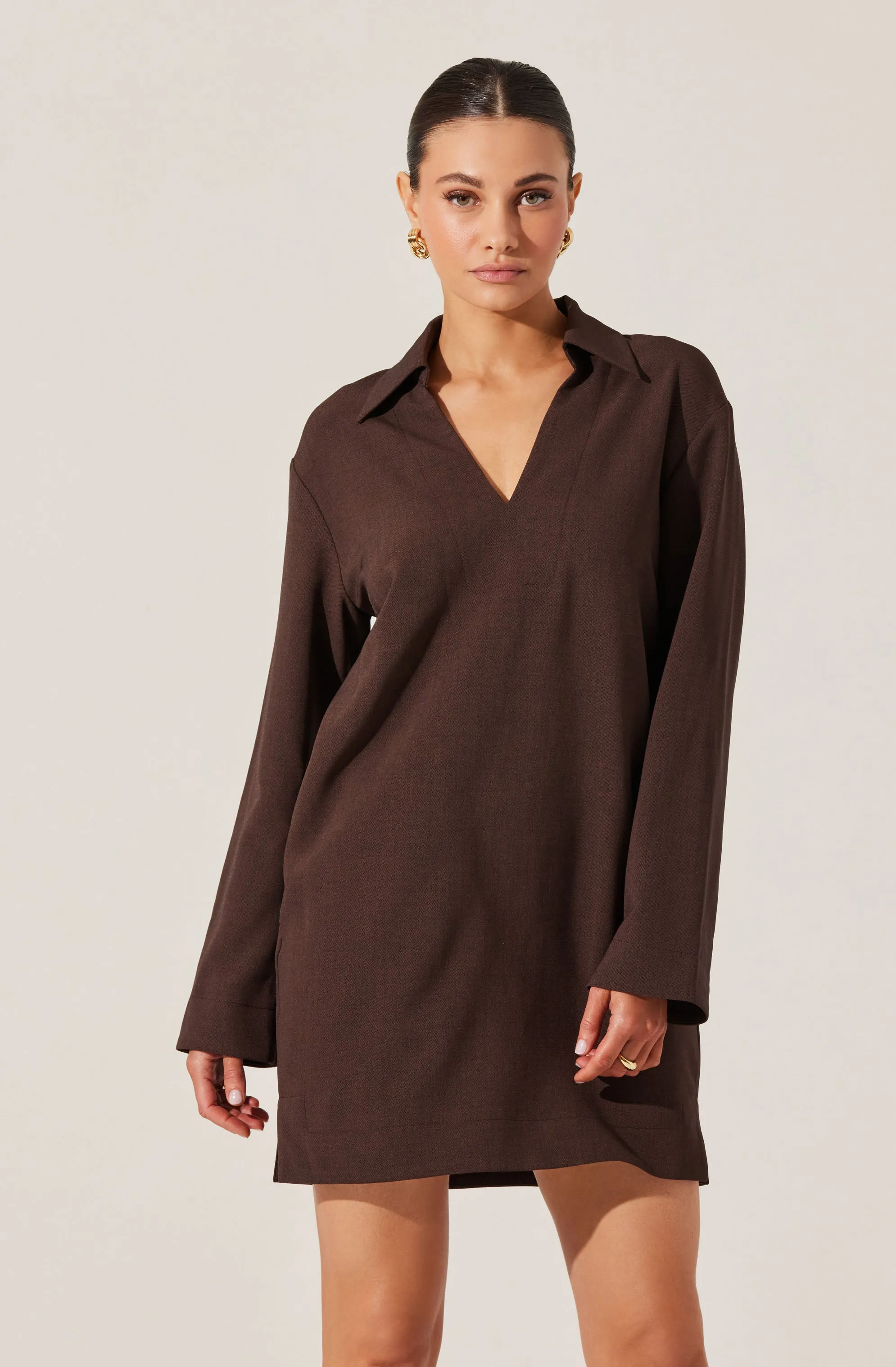V-Neck Woven Mini Dress sold by Astr product image thumbnail 5