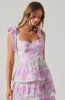 Zirconia Tie Strap Tiered Dress sold by Astr