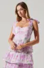 Zirconia Tie Strap Tiered Dress sold by Astr