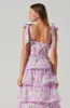Zirconia Tie Strap Tiered Dress sold by Astr