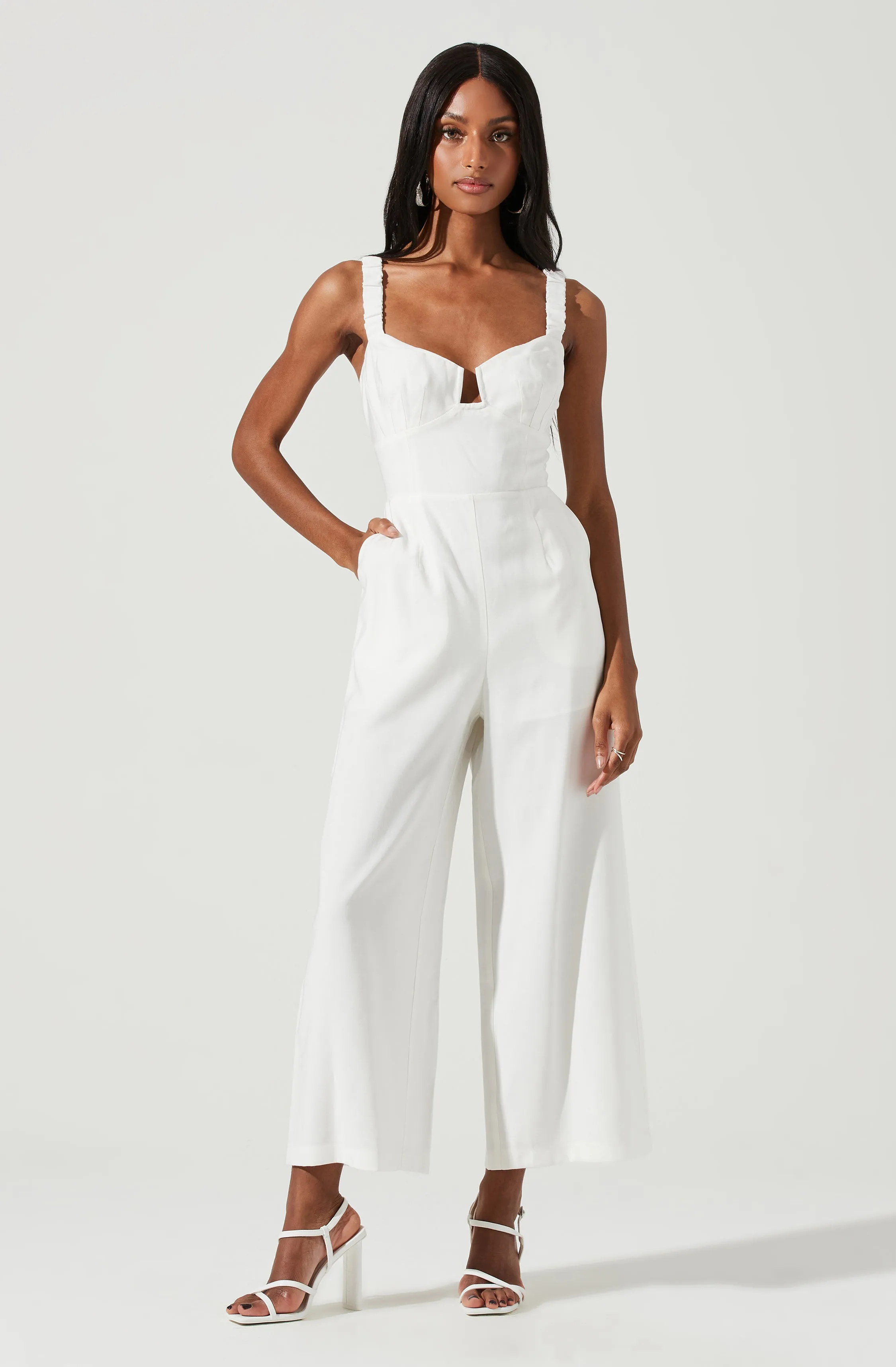 Versailles Sleeveless Jumpsuit sold by Astr