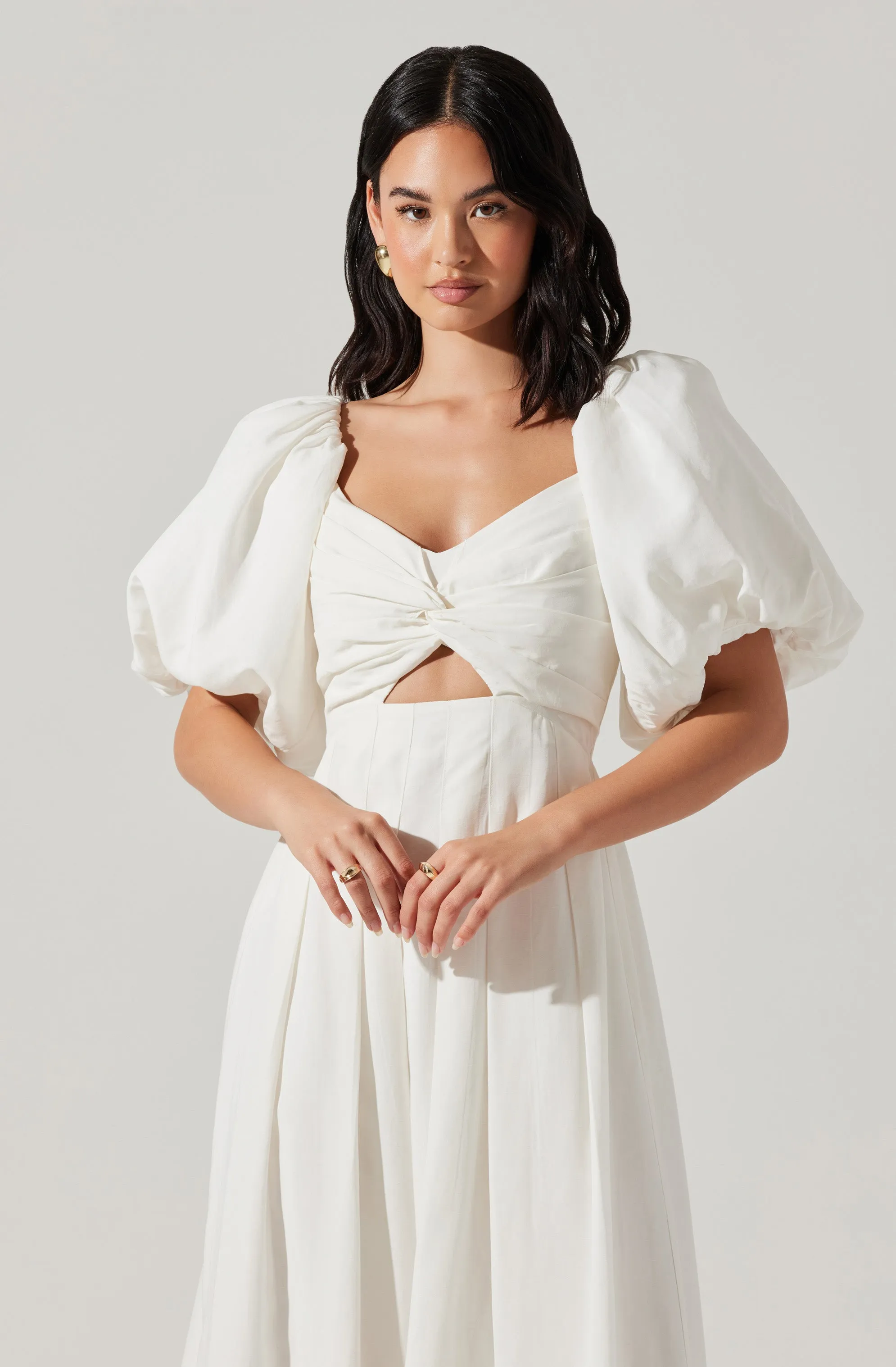 Serilda Puff Sleeve Midi Dress sold by Astr product image thumbnail 2