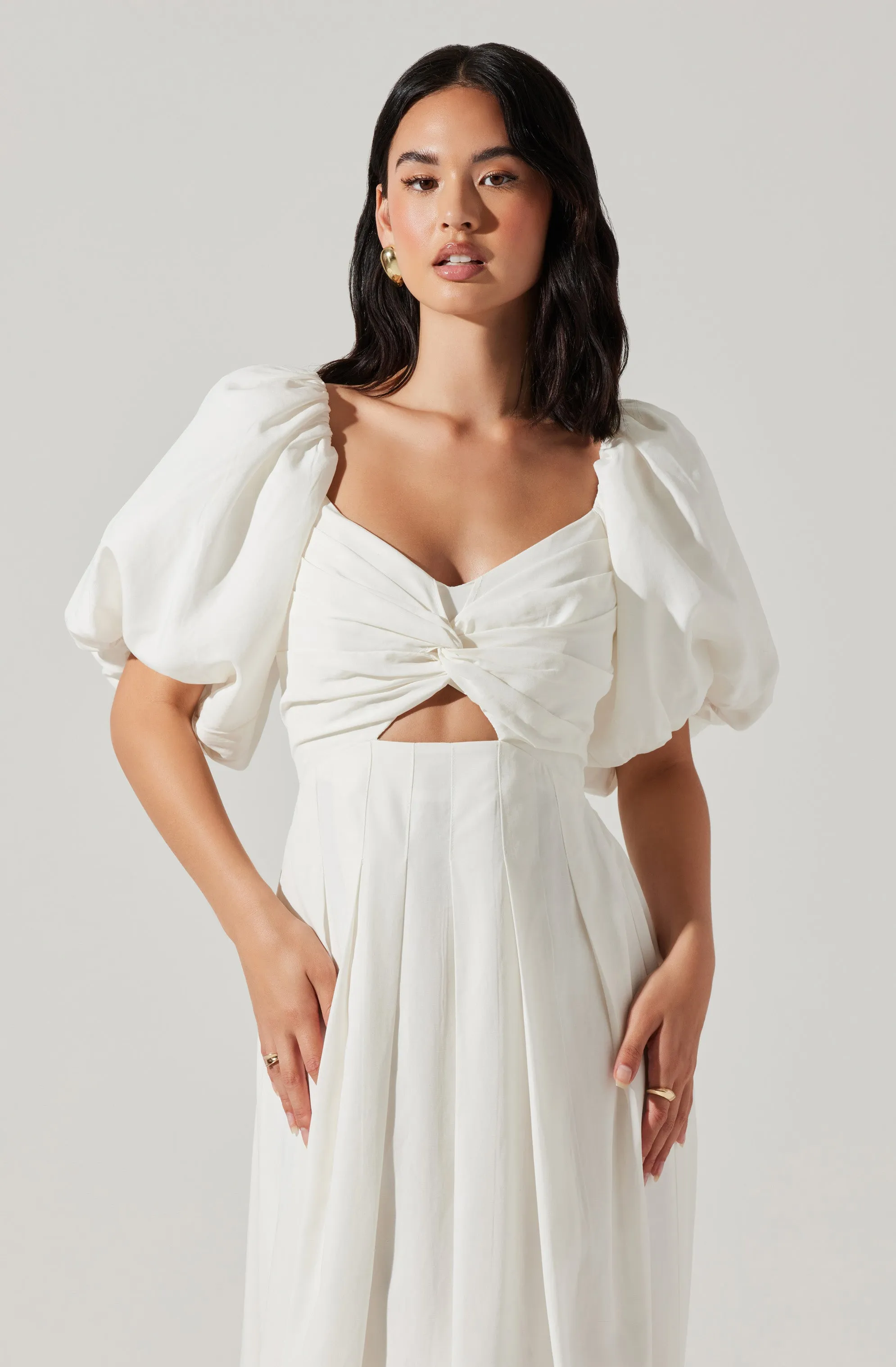 Serilda Puff Sleeve Midi Dress sold by Astr product image thumbnail 4